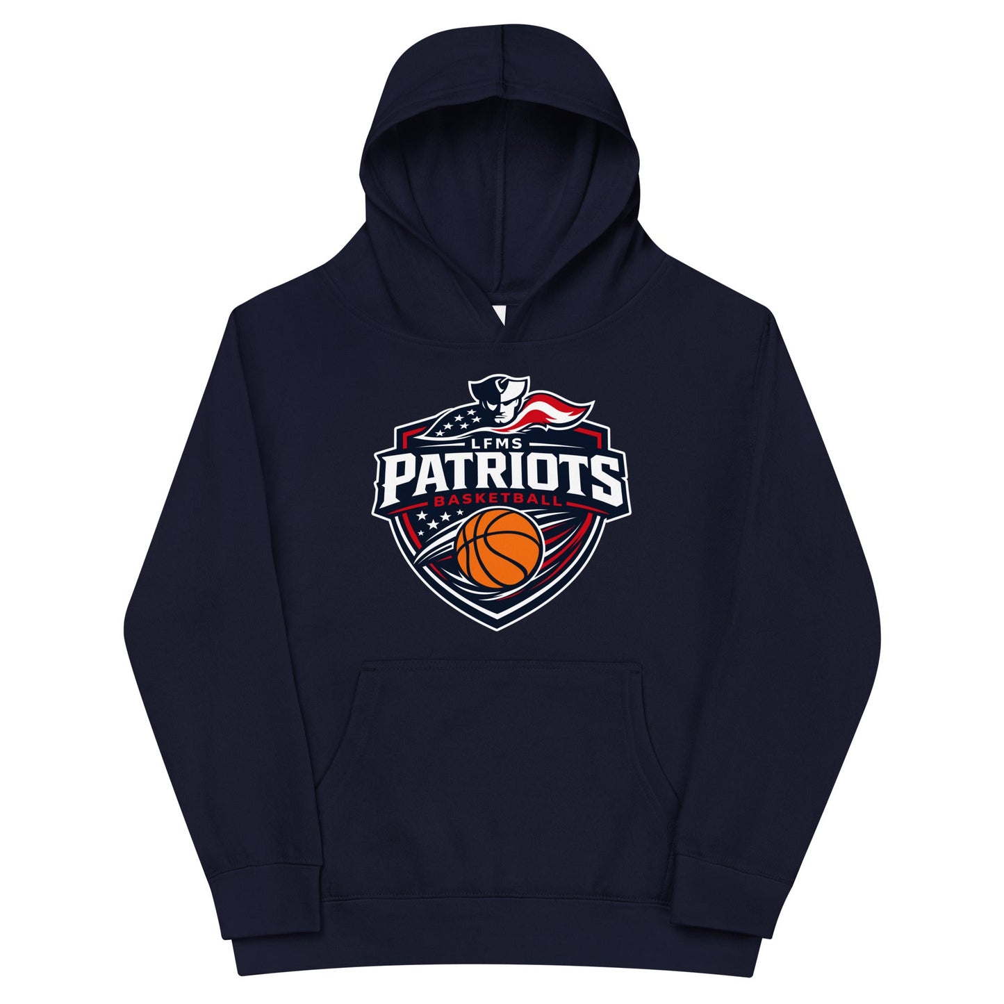 Performance | Youth Hoodie | LFMS Athletics | Patriots Basketball Logo