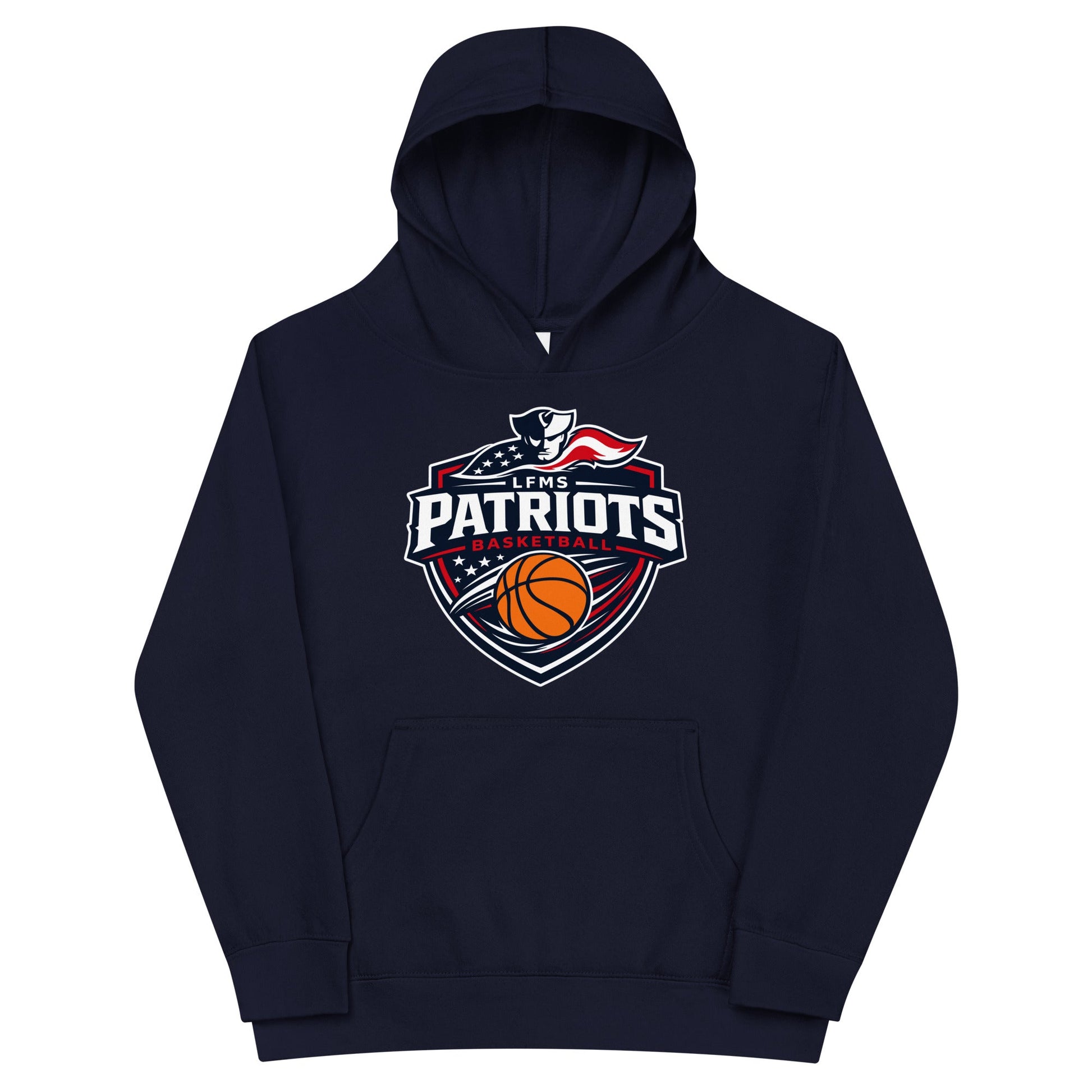 Performance | Youth Hoodie | LFMS Athletics | Patriots Basketball Logo