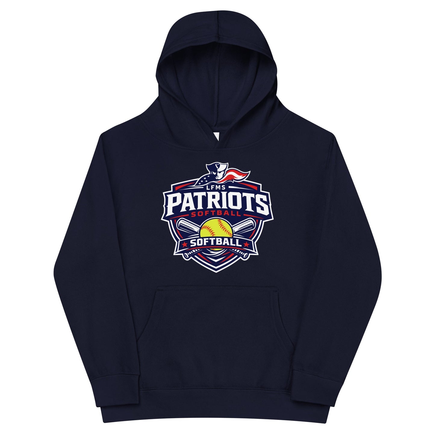 Performance | Youth Hoodie | LFMS Athletics | Patriots Softball Logo