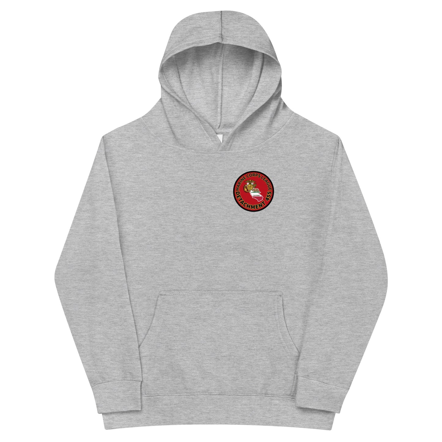 Performance | Youth Hoodie | Marine Corps League kings County Det 455 | Badge Logo