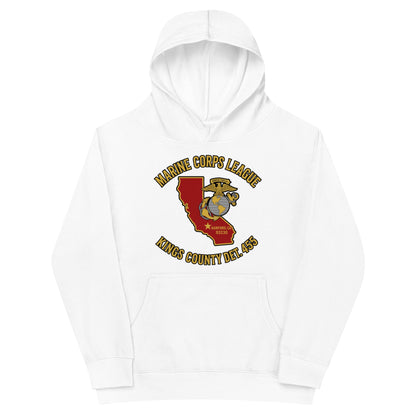 Performance | Youth Hoodie | Marine Corps League kings County Det 455 | Crest Logo