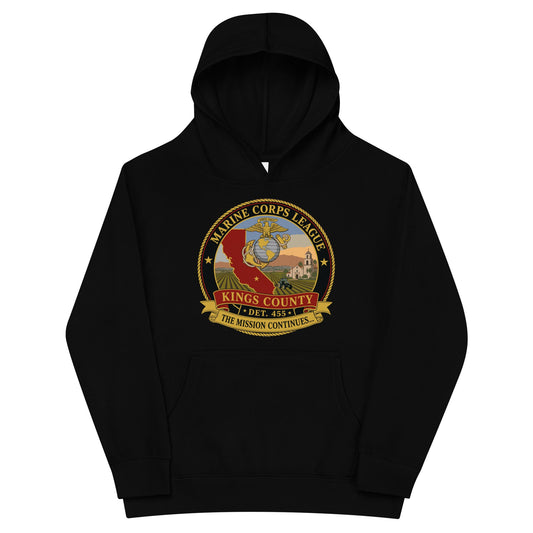 Performance | Youth Hoodie | Marine Corps League kings County Det 455 | Shield Logo