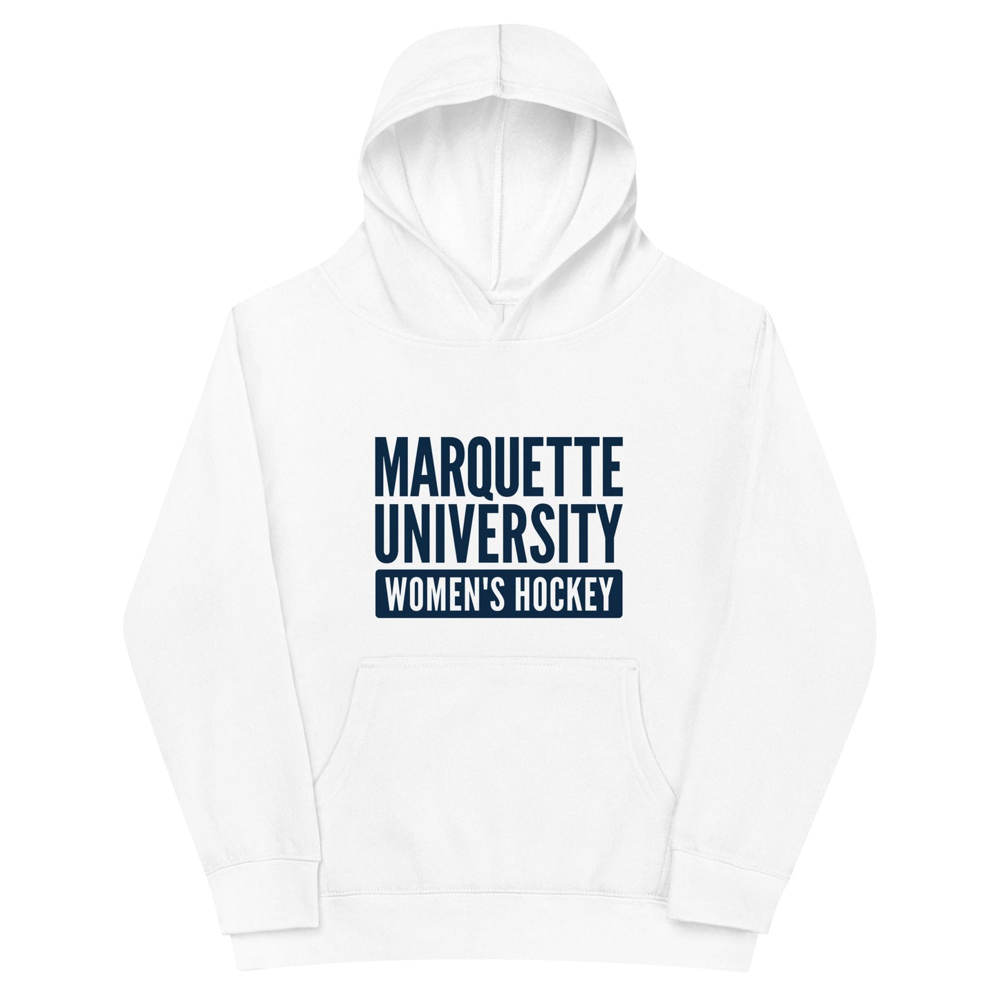 Performance | Youth Hoodie | Marquette University Women's Hockey | Modern Script Logo