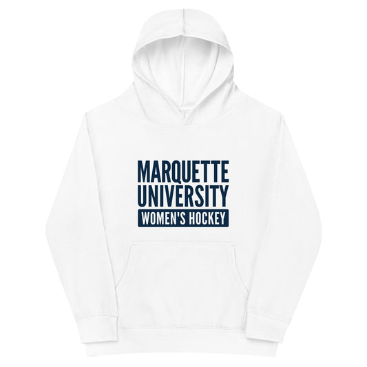 Performance | Youth Hoodie | Marquette University Women's Hockey | Modern Script Logo