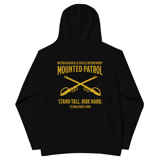 Performance | Youth Hoodie | Metro Nashville Police Department Horse Mounted Patrol | Stand Tall Logo