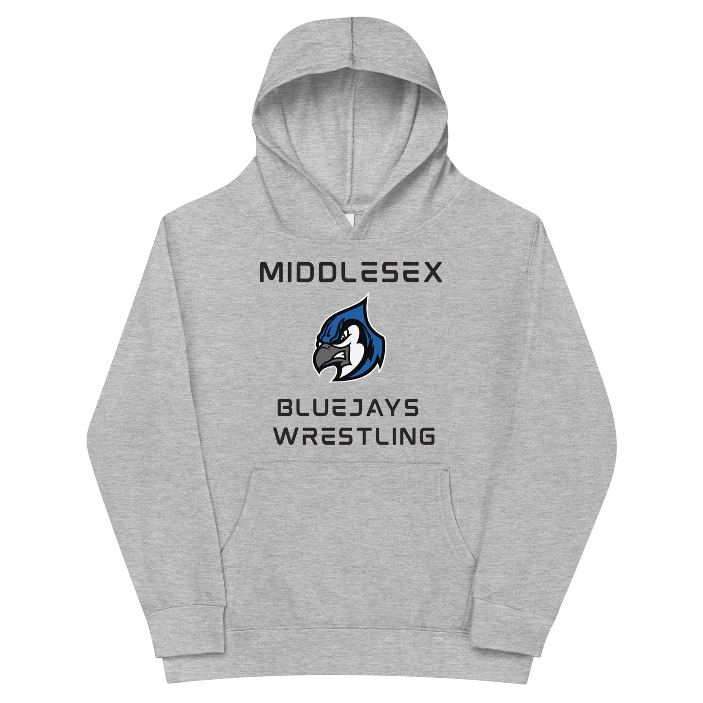 Performance | Youth Hoodie | Middlesex Bluejays Wrestling | Bluejays Logo