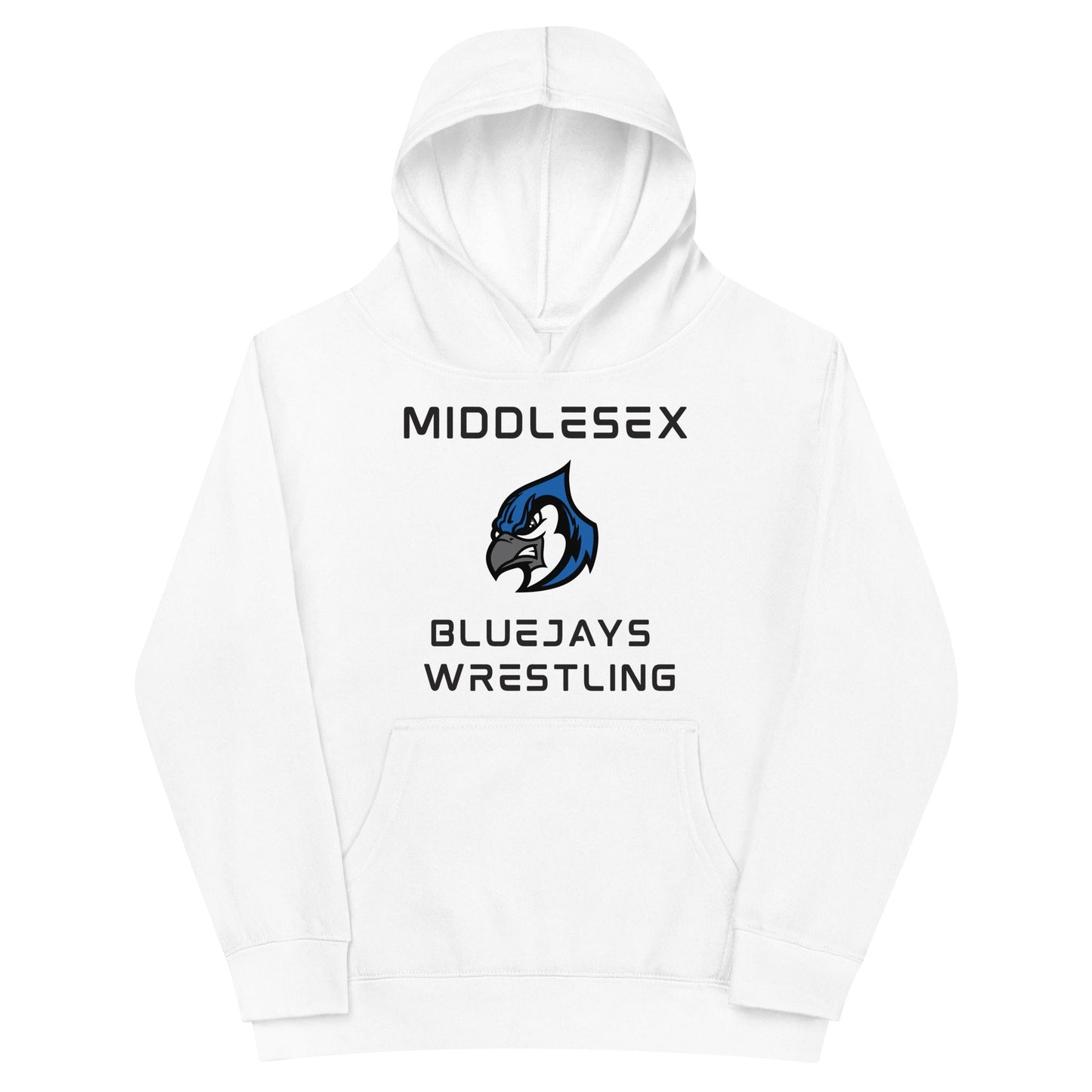 Performance | Youth Hoodie | Middlesex Bluejays Wrestling | Bluejays Logo
