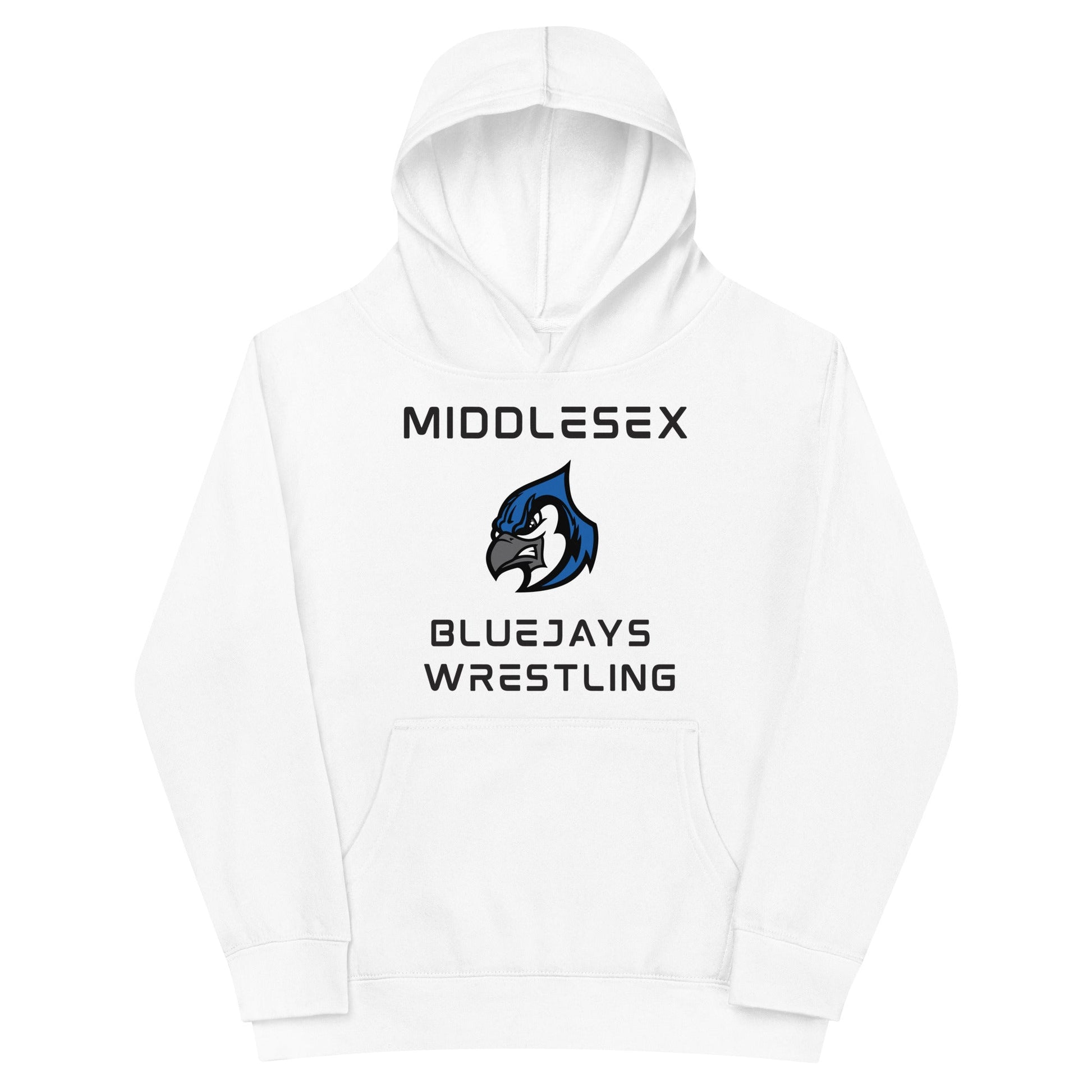 Performance | Youth Hoodie | Middlesex Bluejays Wrestling | Bluejays Logo