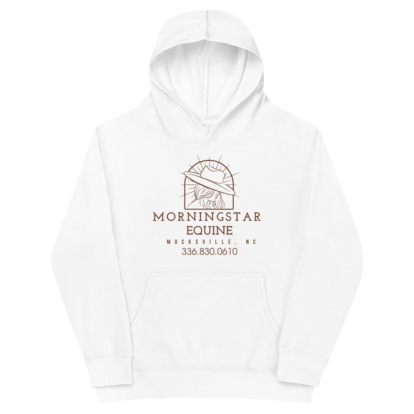 Performance | Youth Hoodie | Morningstar Equine | Morningstar Equine Burnt Logo