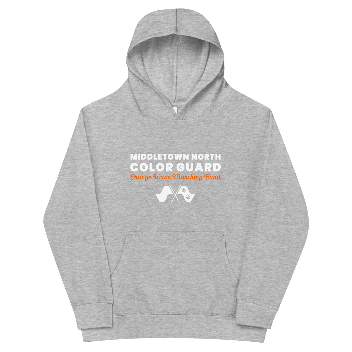 Performance | Youth Hoodie | Orange Wave Marching Band | Modern Script Logo