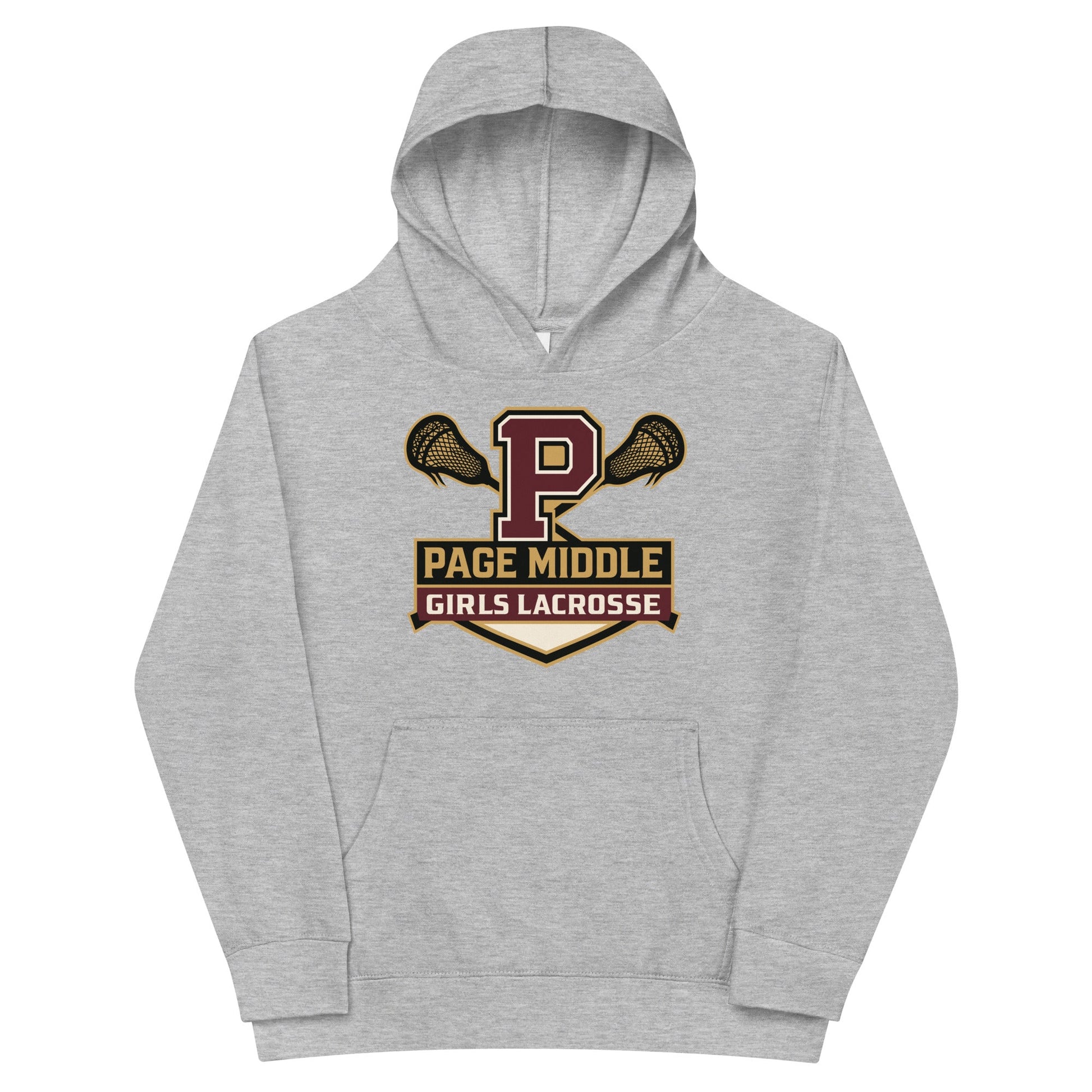 Performance | Youth Hoodie | Page Middle Girls Lacrosse | Block P Logo