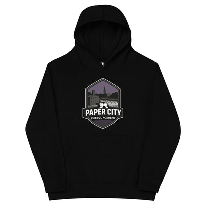 Performance | Youth Hoodie | Paper City Futbol Academy | Vanguard Shield Logo