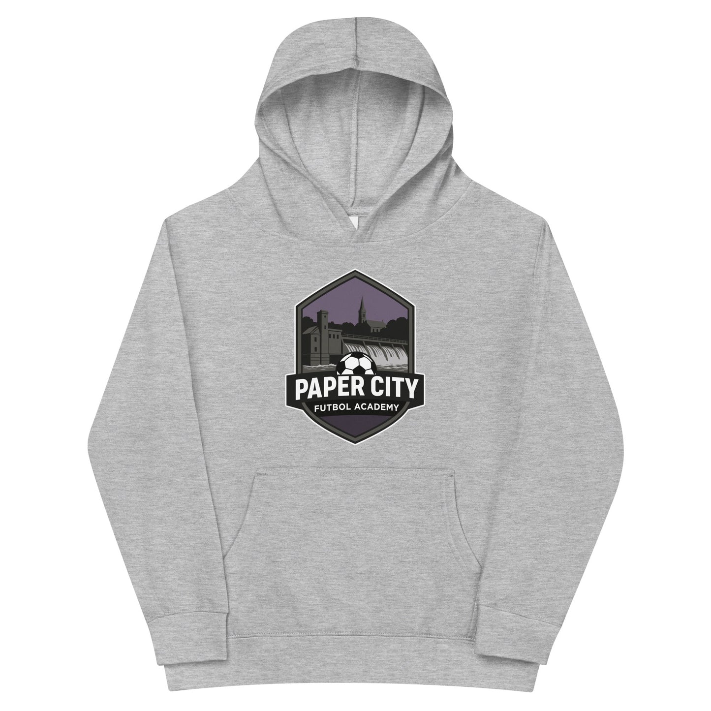 Performance | Youth Hoodie | Paper City Futbol Academy | Vanguard Shield Logo