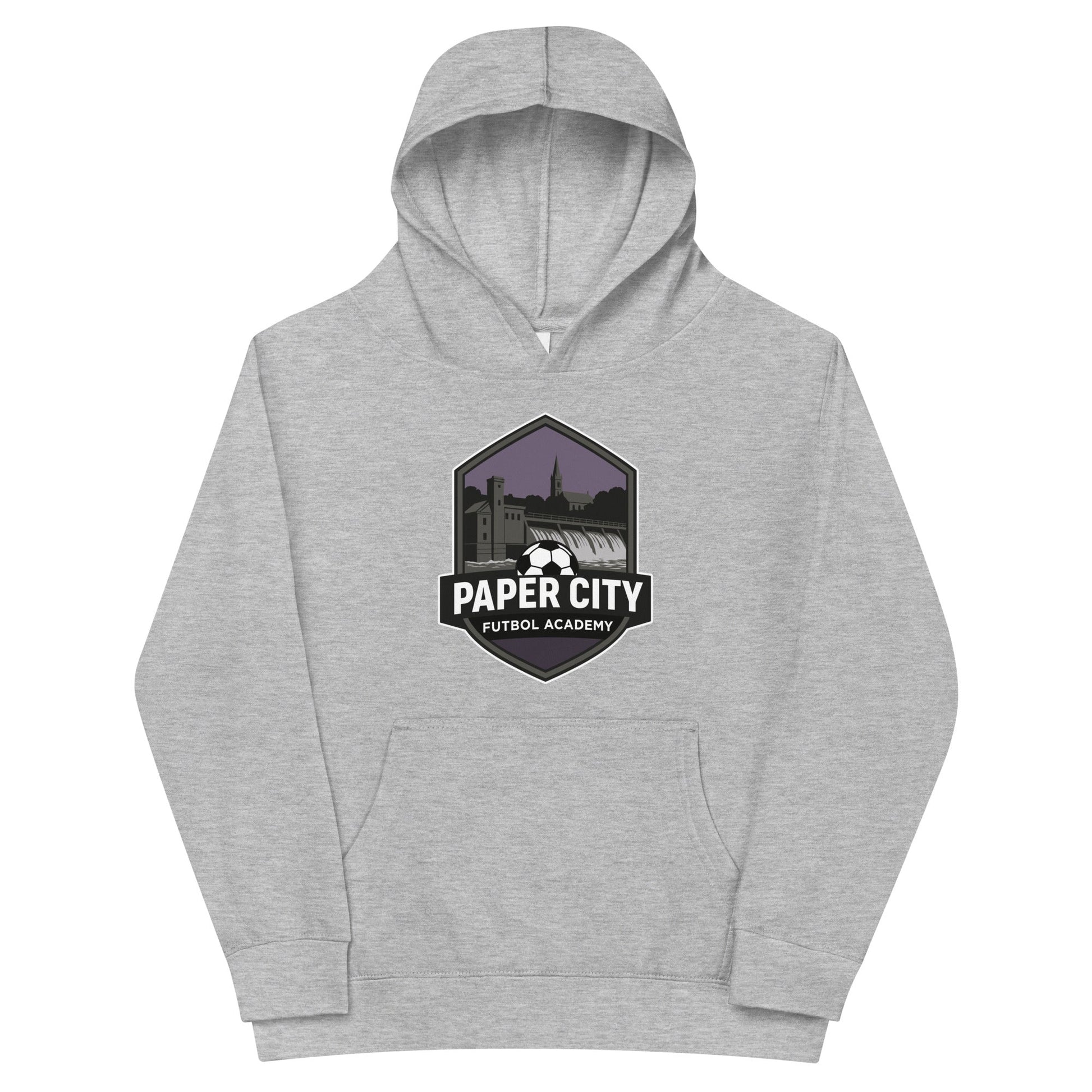 Performance | Youth Hoodie | Paper City Futbol Academy | Vanguard Shield Logo