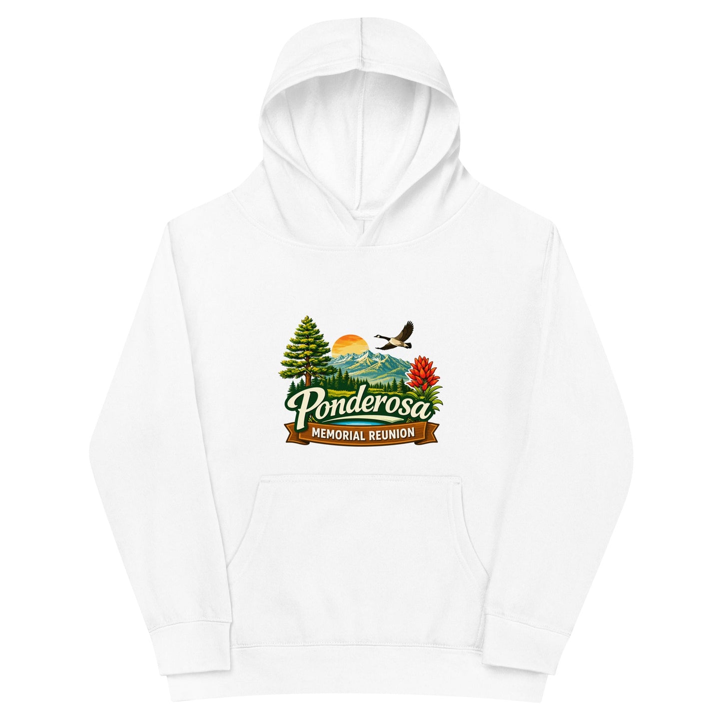 Performance | Youth Hoodie | Ponderosa Reunion | Painted Mountain Crest Logo