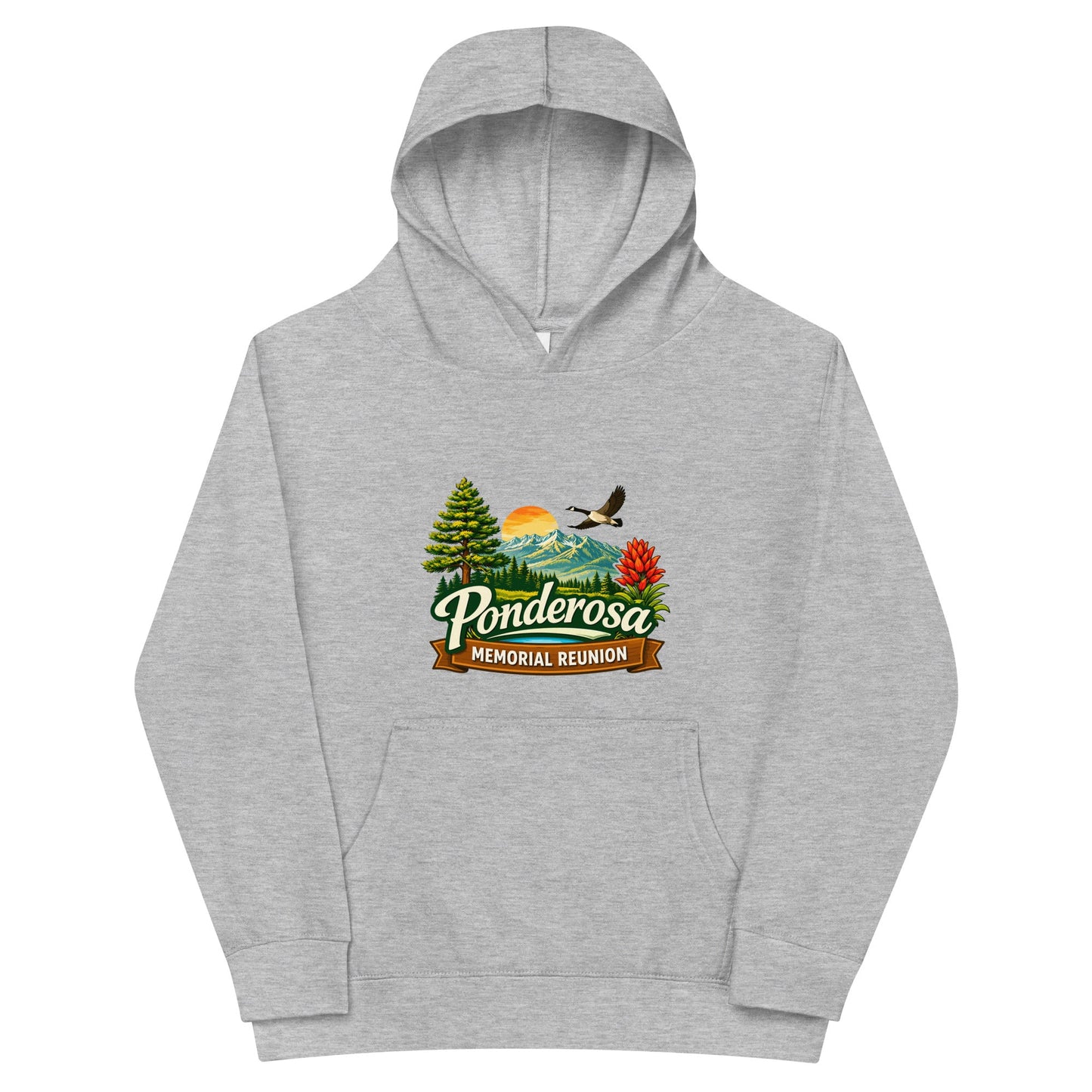 Performance | Youth Hoodie | Ponderosa Reunion | Painted Mountain Crest Logo