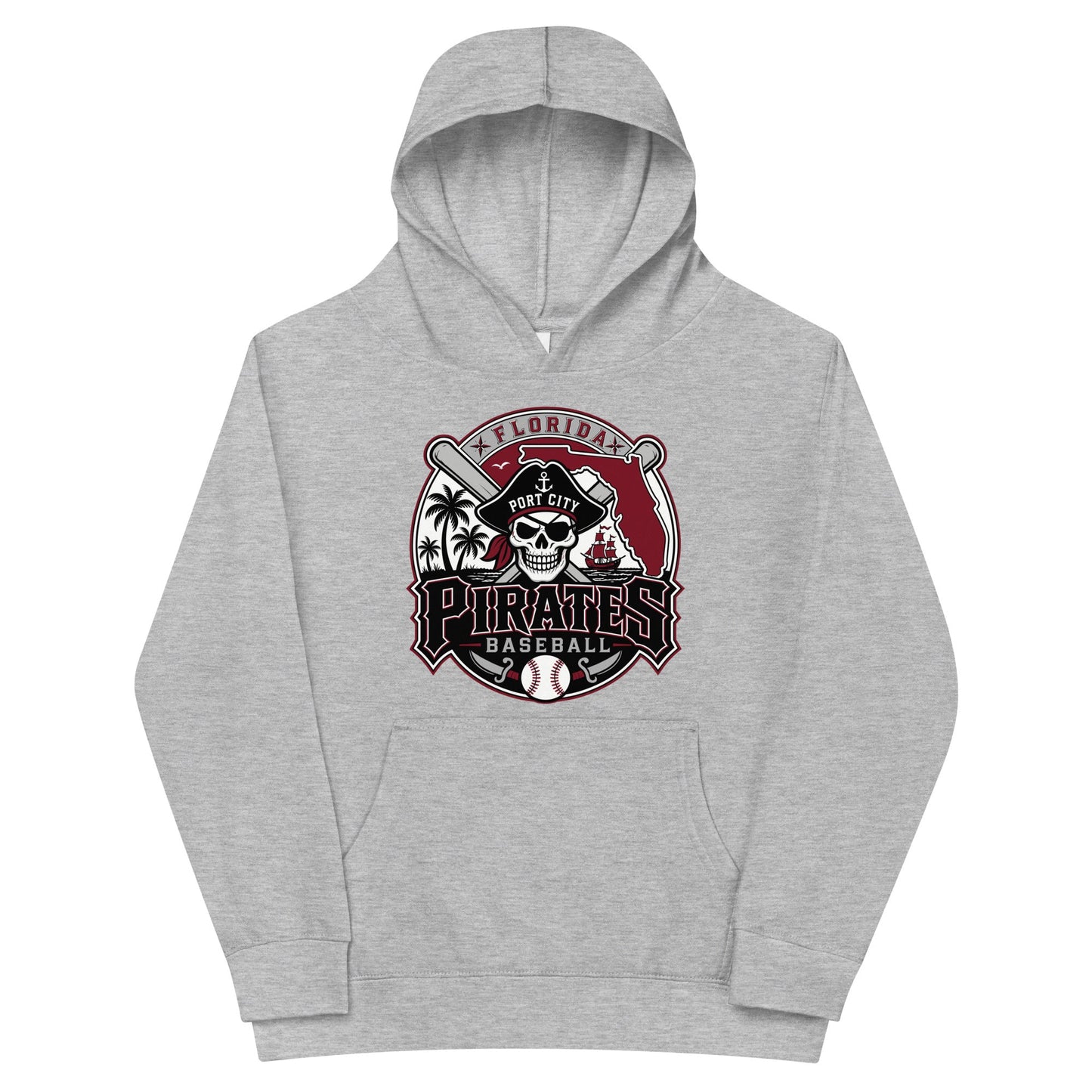 Performance | Youth Hoodie | Port City Pirates | Emblem Logo