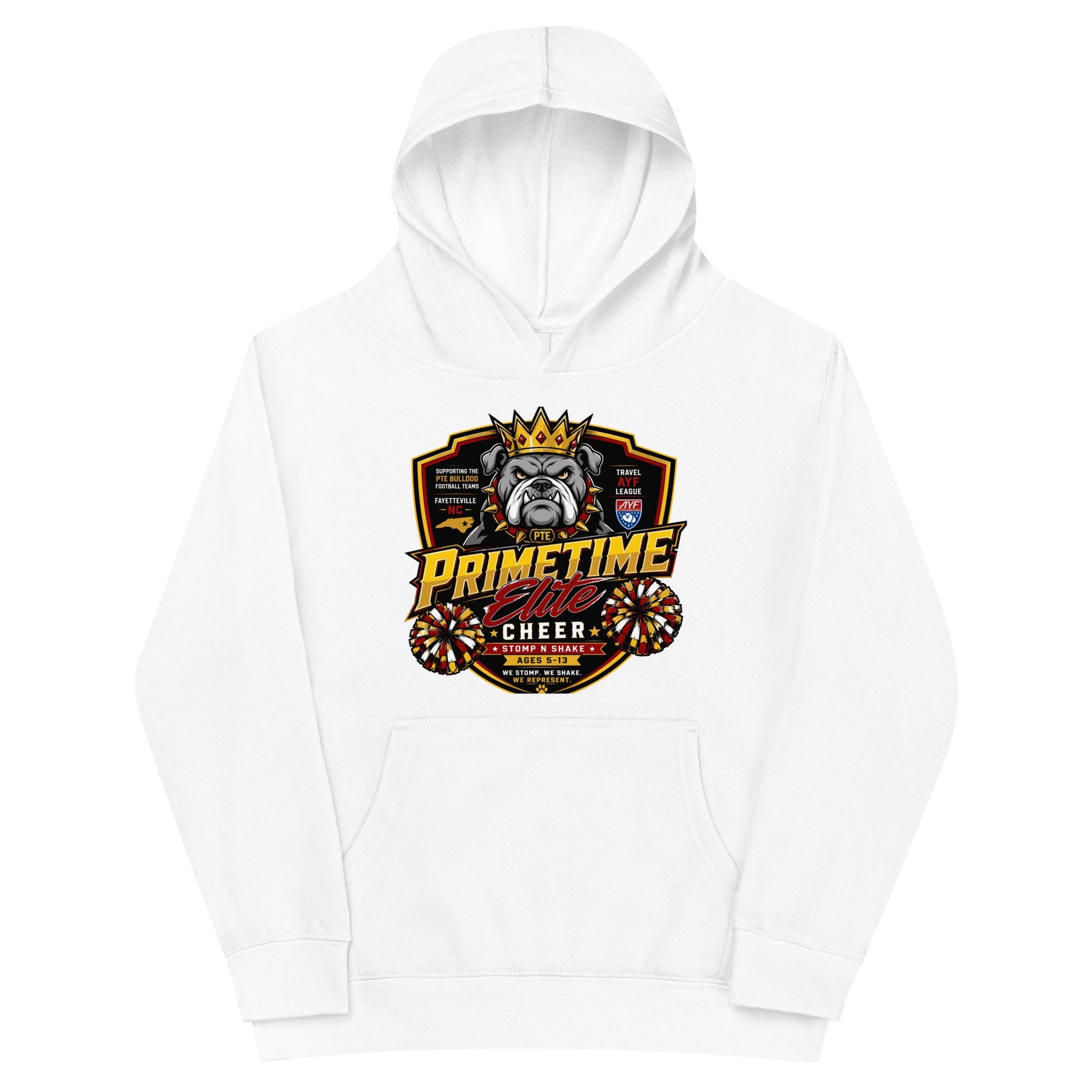 Performance | Youth Hoodie | PTE Bulldog Cheer | Shield Logo