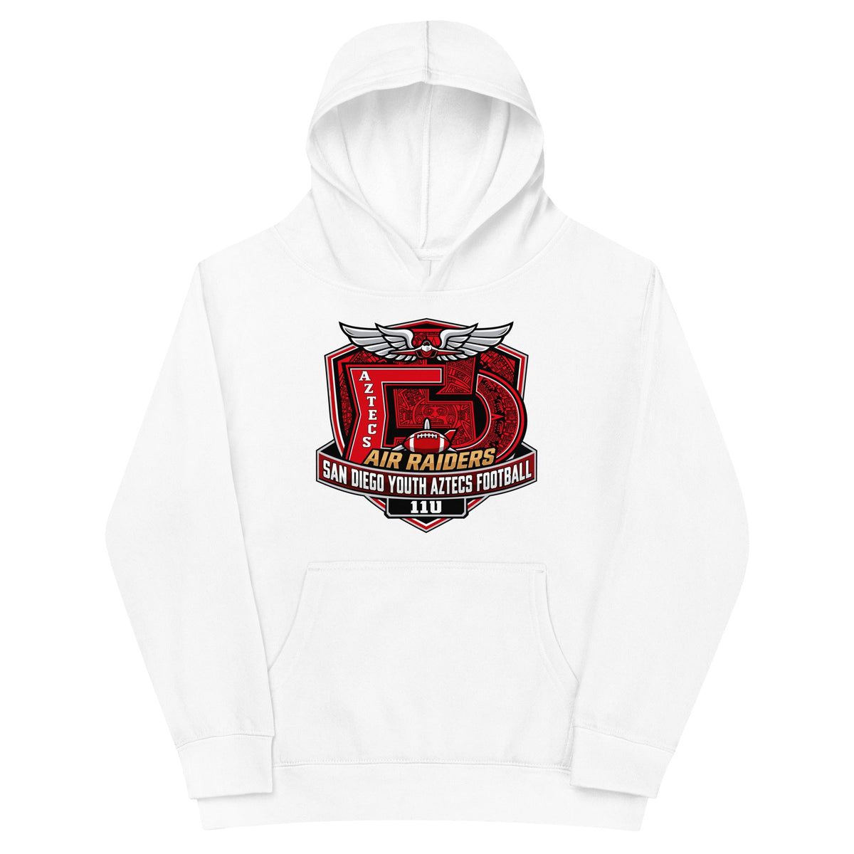 Performance | Youth Hoodie | San Diego Youth Aztecs Football 11u Air Raiders | Shield Logo