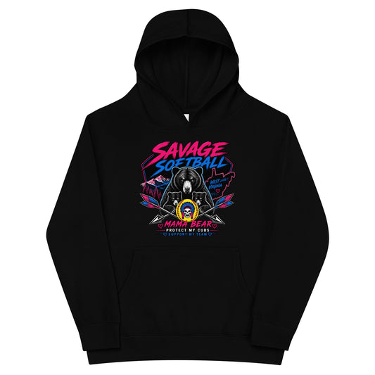 Performance | Youth Hoodie | Savage Softball | Mascot Logo