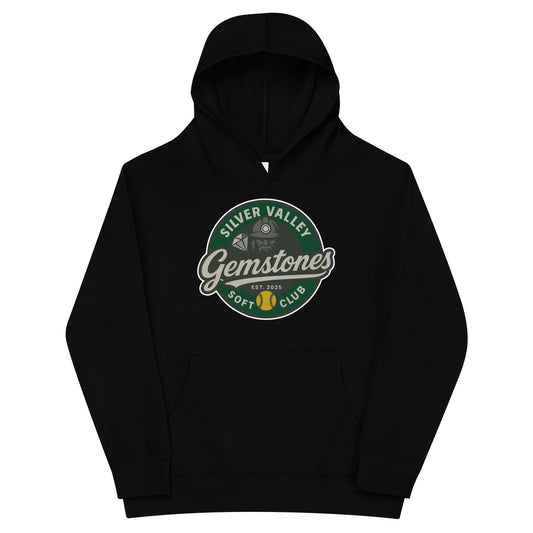 Performance | Youth Hoodie | Silver Valley Gemstones | Badge Logo