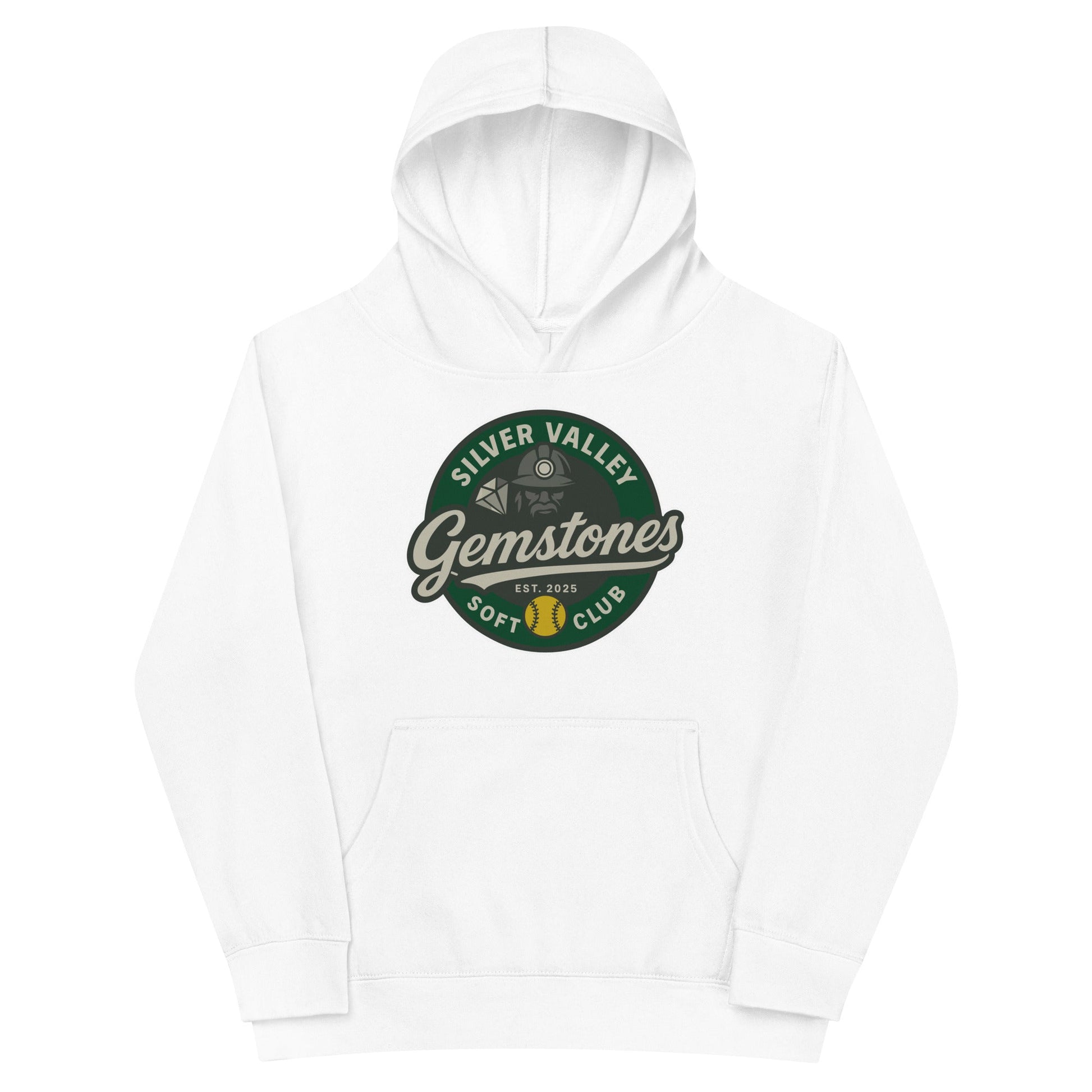 Performance | Youth Hoodie | Silver Valley Gemstones | Badge Logo
