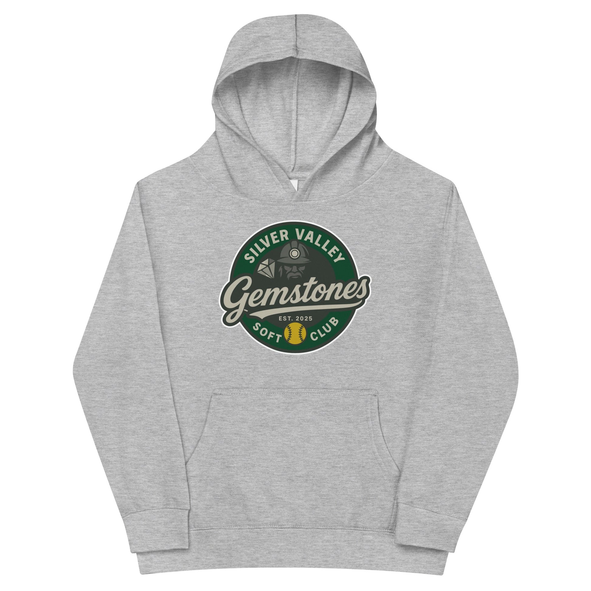 Performance | Youth Hoodie | Silver Valley Gemstones | Badge Logo