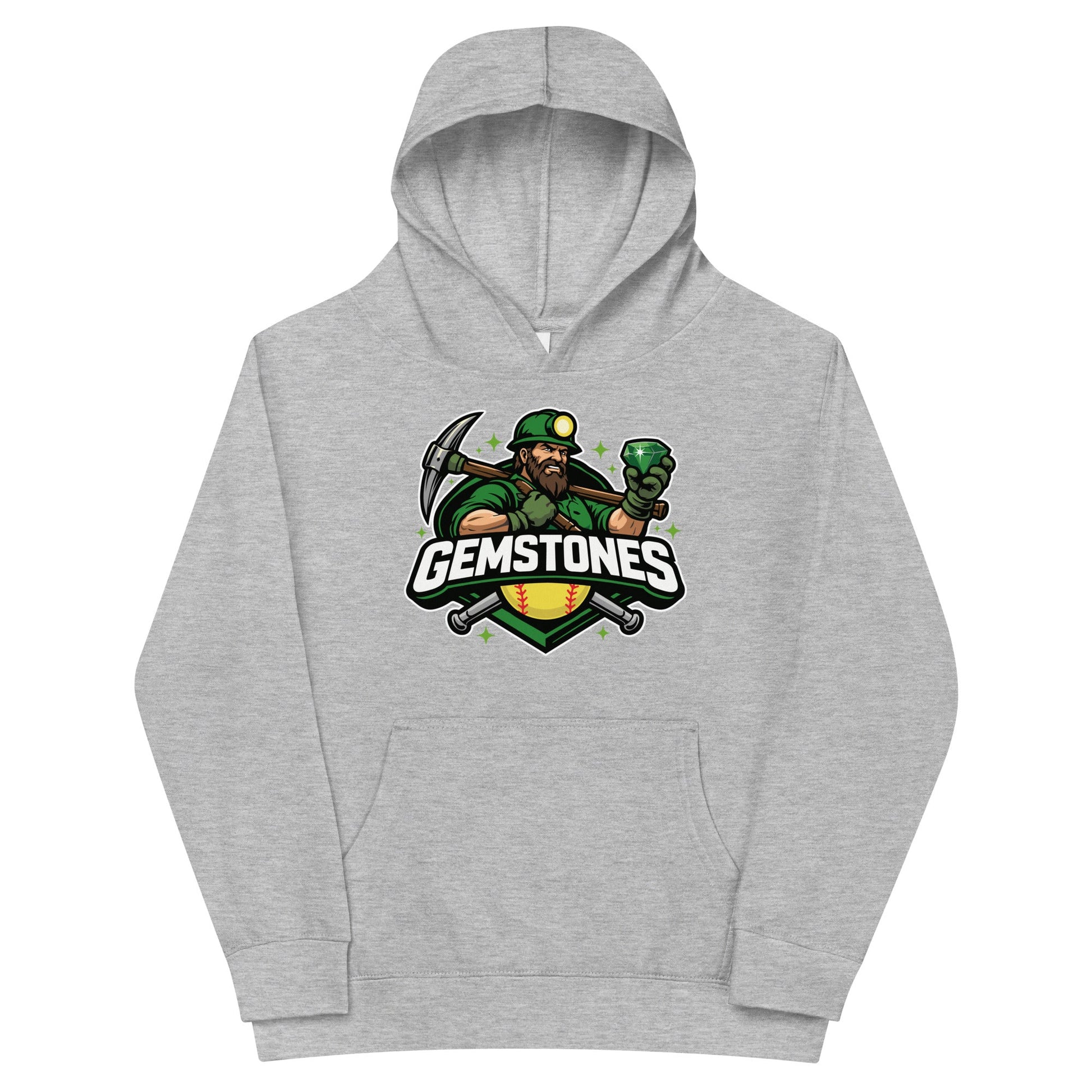 Performance | Youth Hoodie | Silver Valley Gemstones | Emerald Valley Logo