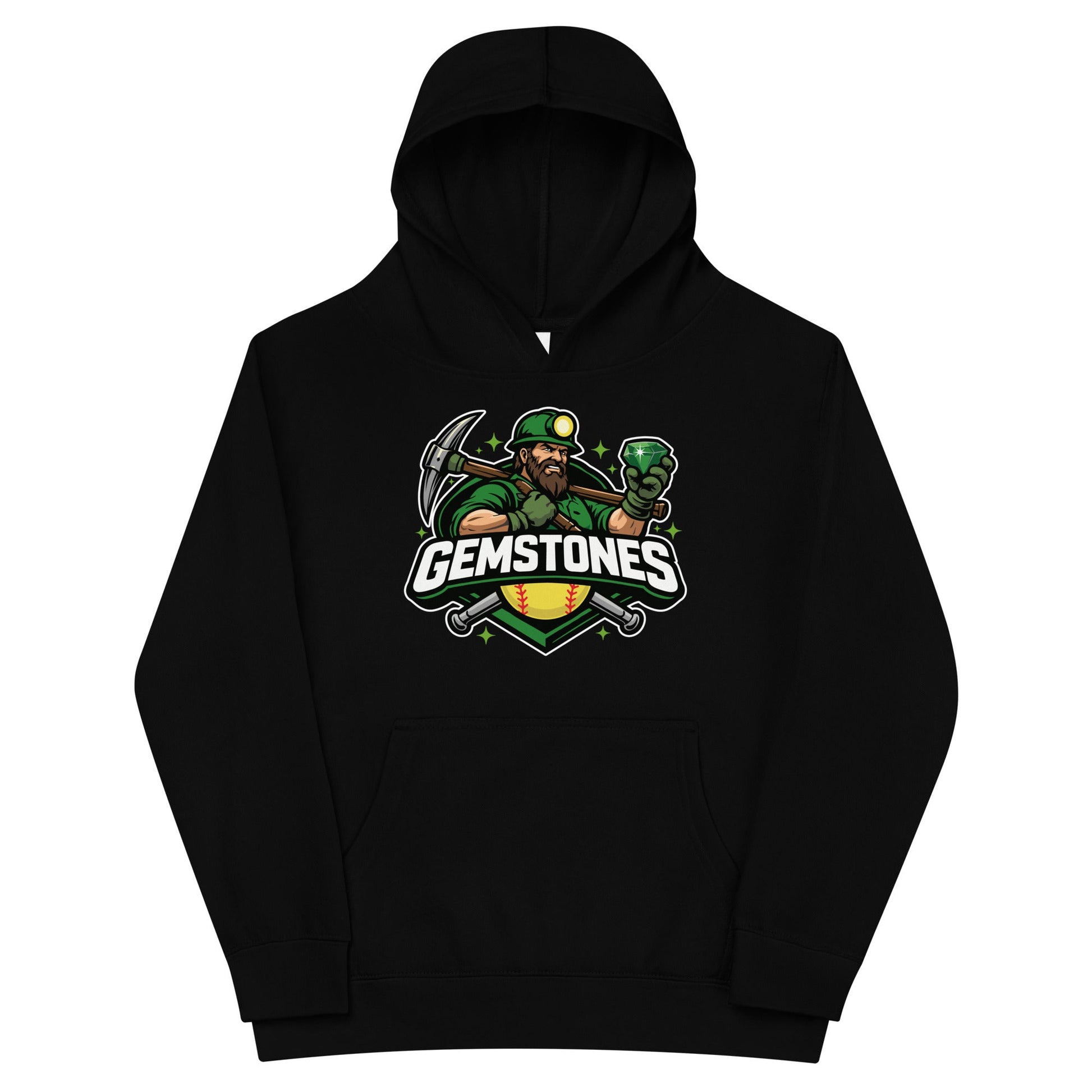 Performance | Youth Hoodie | Silver Valley Gemstones | Emerald Valley Logo