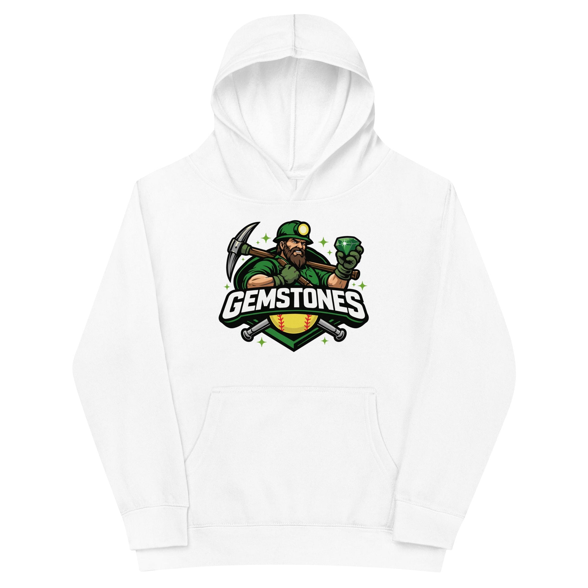 Performance | Youth Hoodie | Silver Valley Gemstones | Emerald Valley Logo