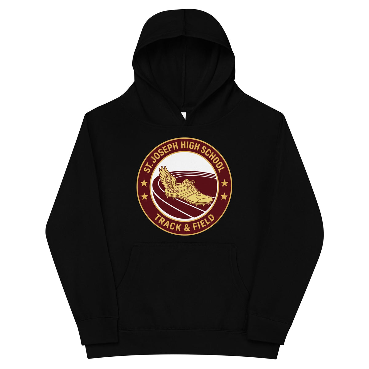 Performance | Youth Hoodie | St. Joseph High School - Track & Field | Badge Logo