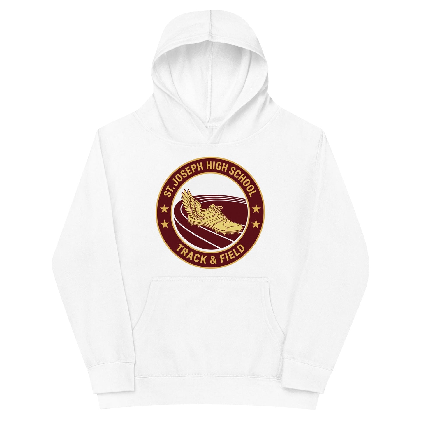 Performance | Youth Hoodie | St. Joseph High School - Track & Field | Badge Logo