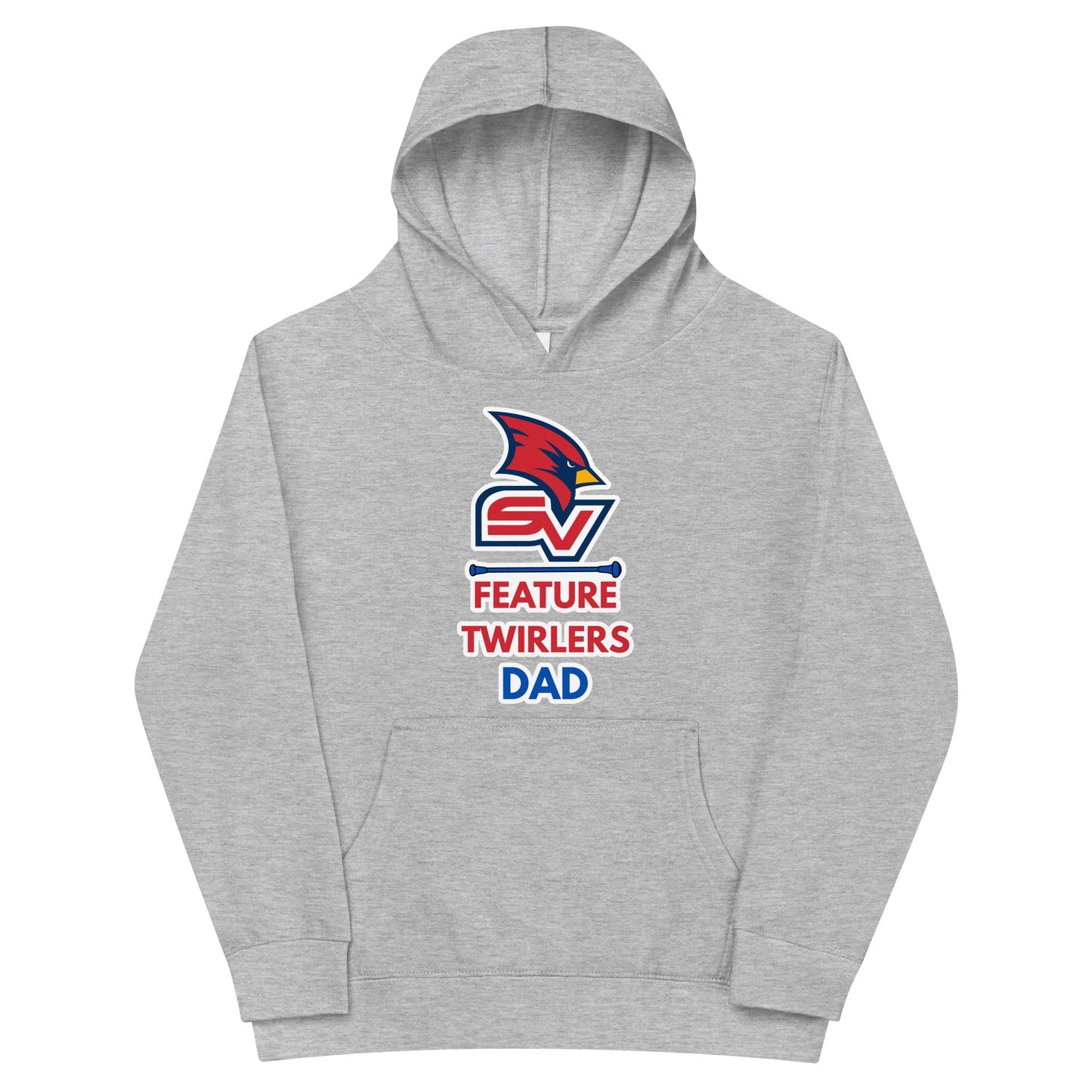 Performance | Youth Hoodie | SVSU Feature twirlers | Dad Logo