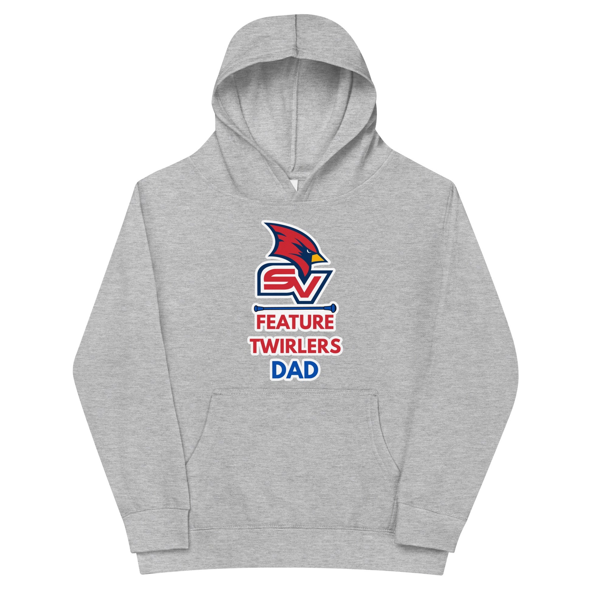 Performance | Youth Hoodie | SVSU Feature twirlers | Dad Logo