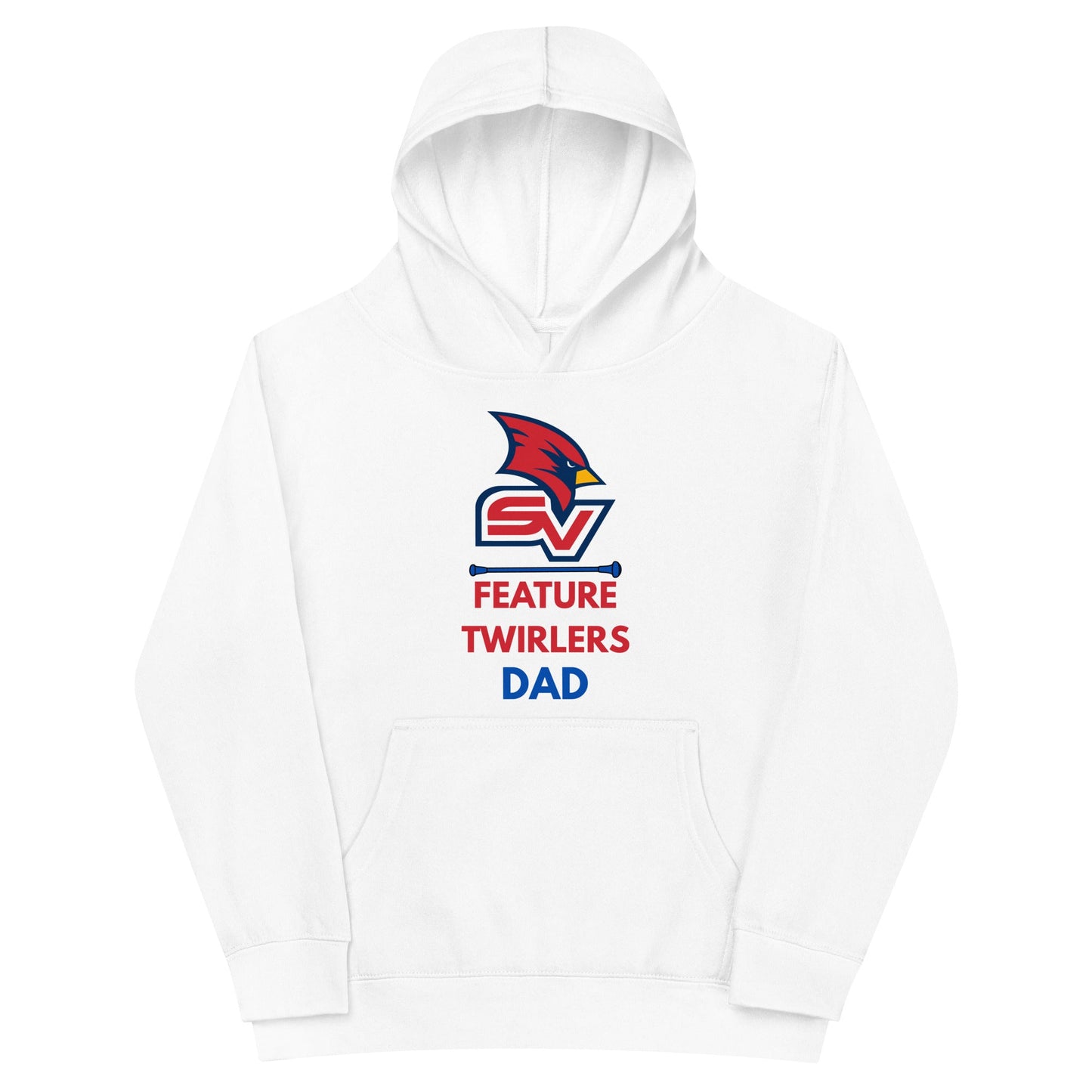 Performance | Youth Hoodie | SVSU Feature twirlers | Dad Logo