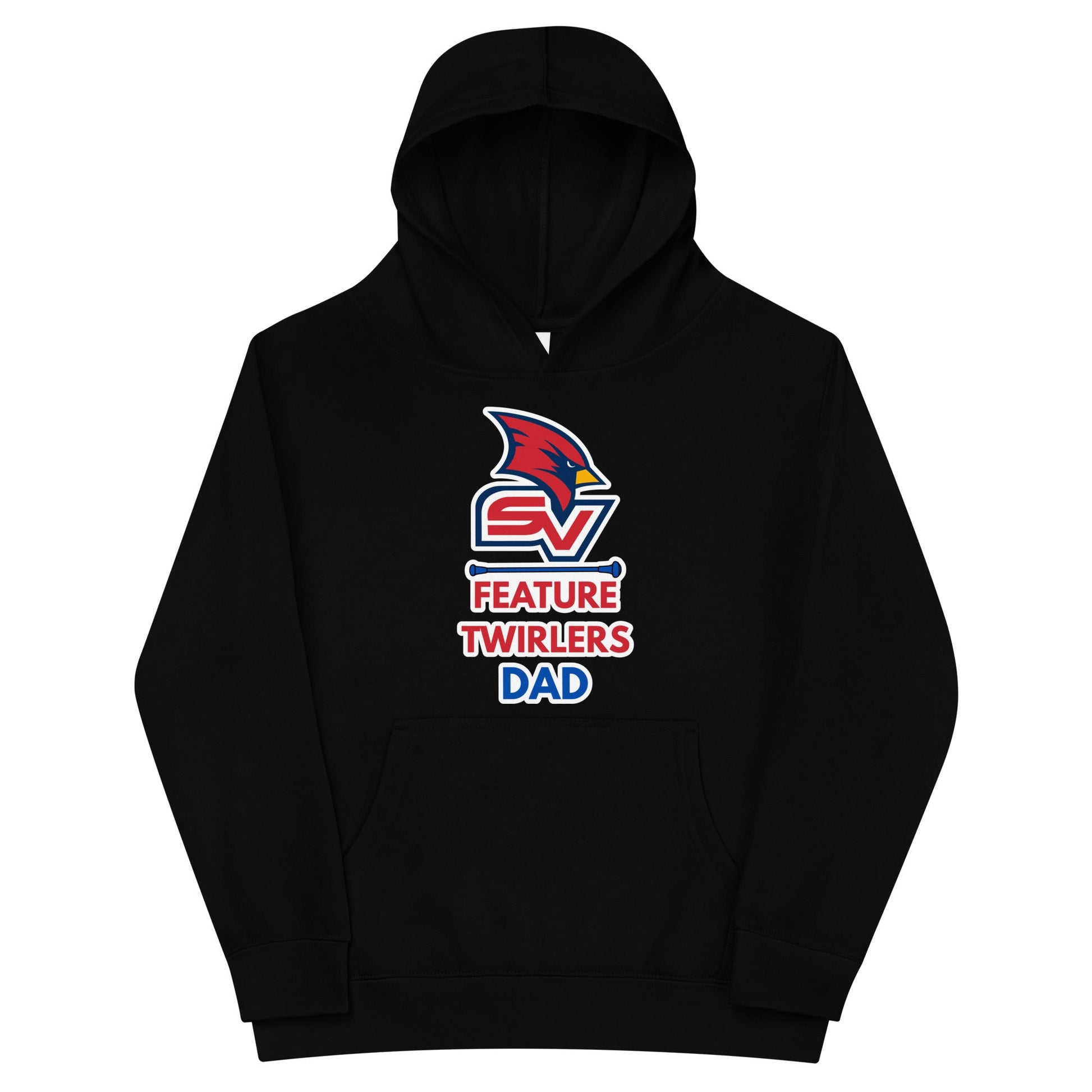 Performance | Youth Hoodie | SVSU Feature twirlers | Dad Logo