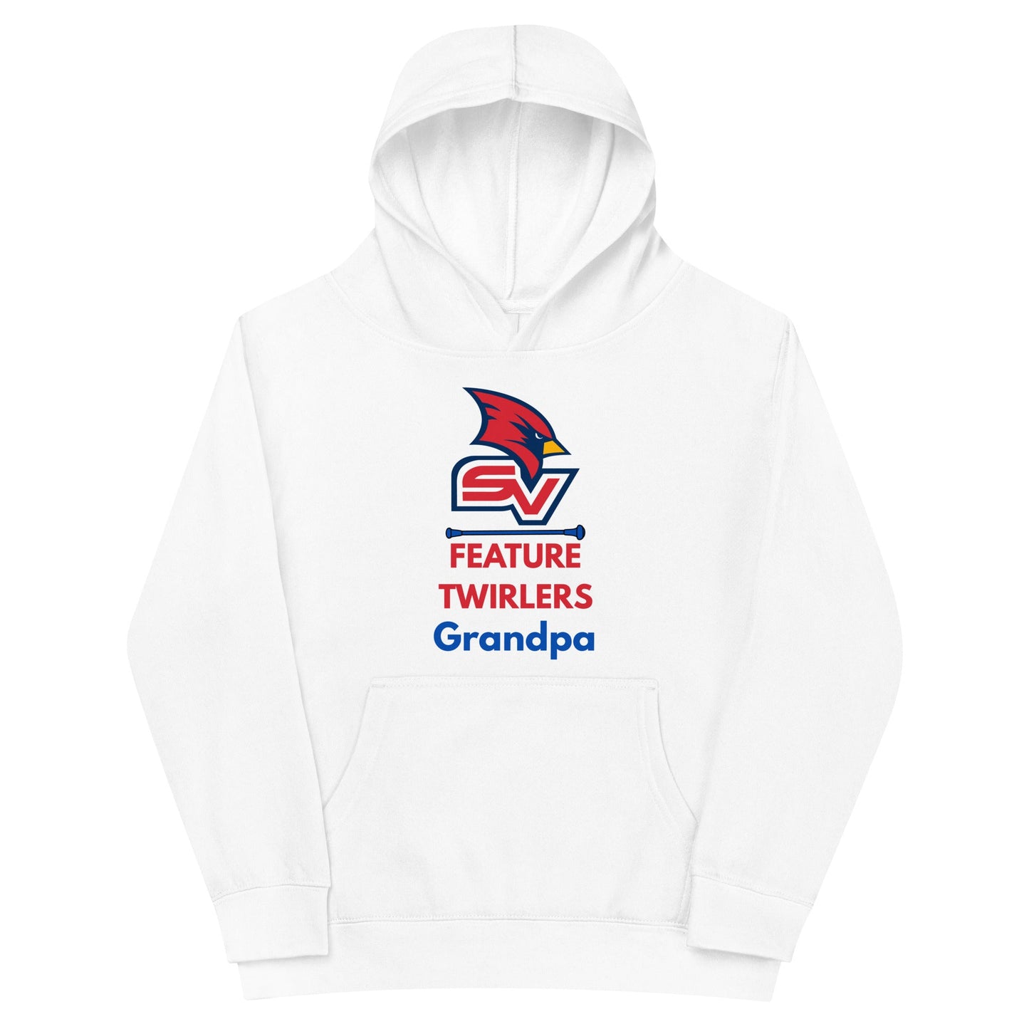 Performance | Youth Hoodie | SVSU Feature twirlers | Grandpa Logo