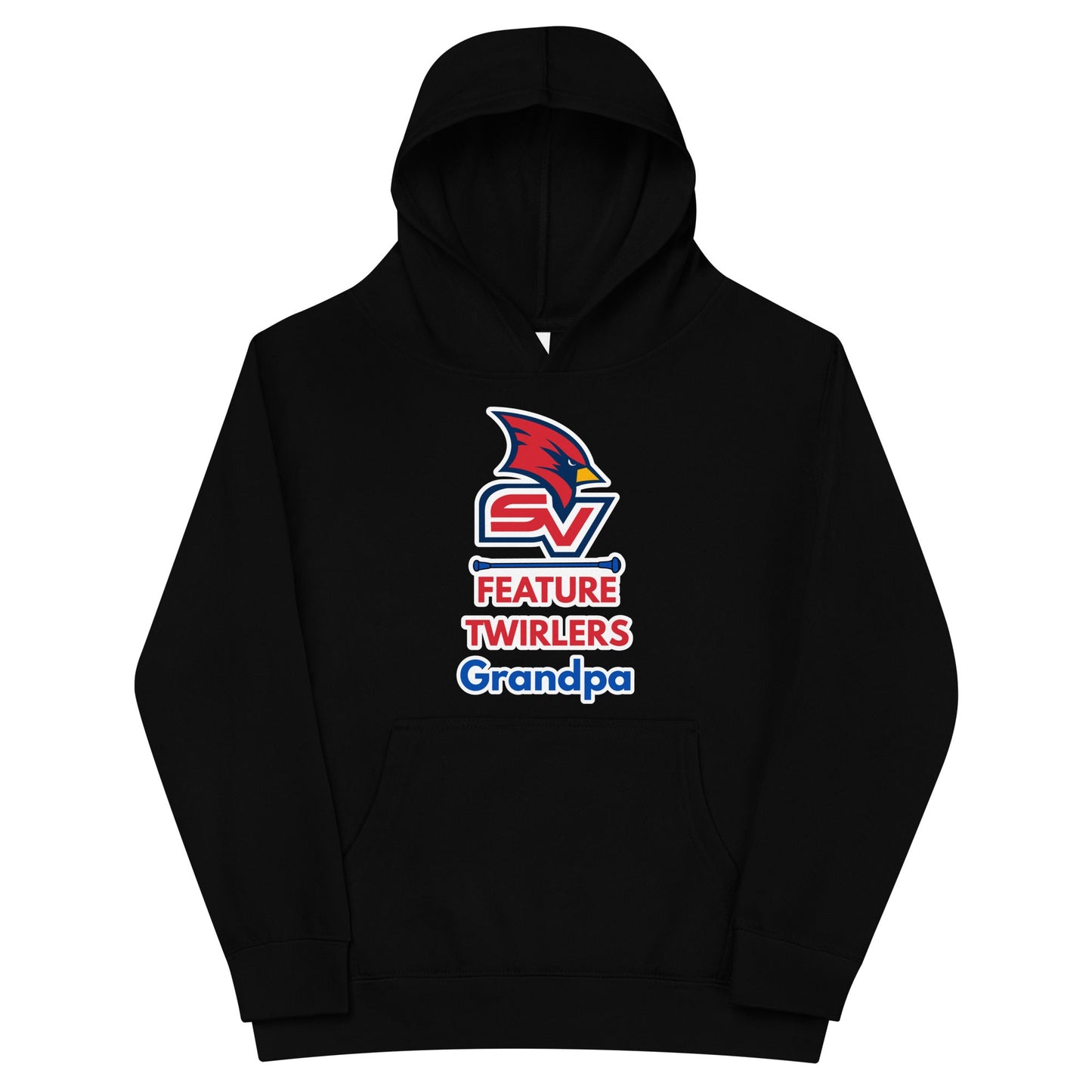 Performance | Youth Hoodie | SVSU Feature twirlers | Grandpa Logo