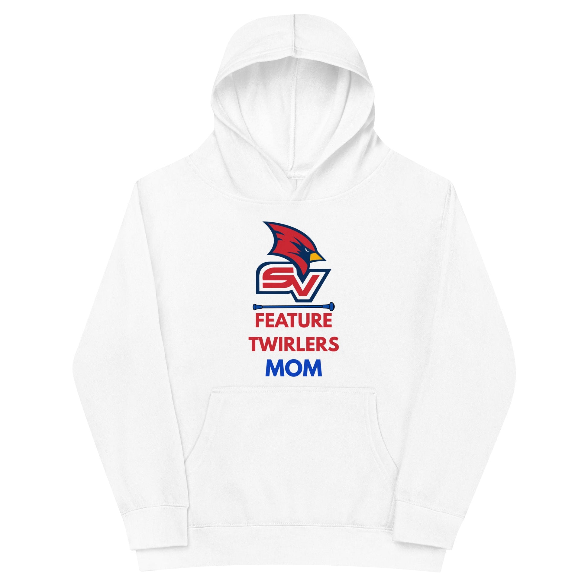 Performance | Youth Hoodie | SVSU Feature twirlers | Mom Logo