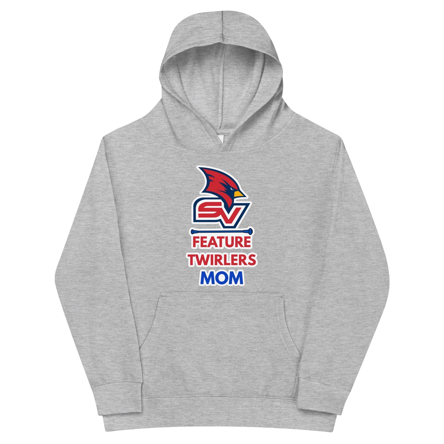 Performance | Youth Hoodie | SVSU Feature twirlers | Mom Logo
