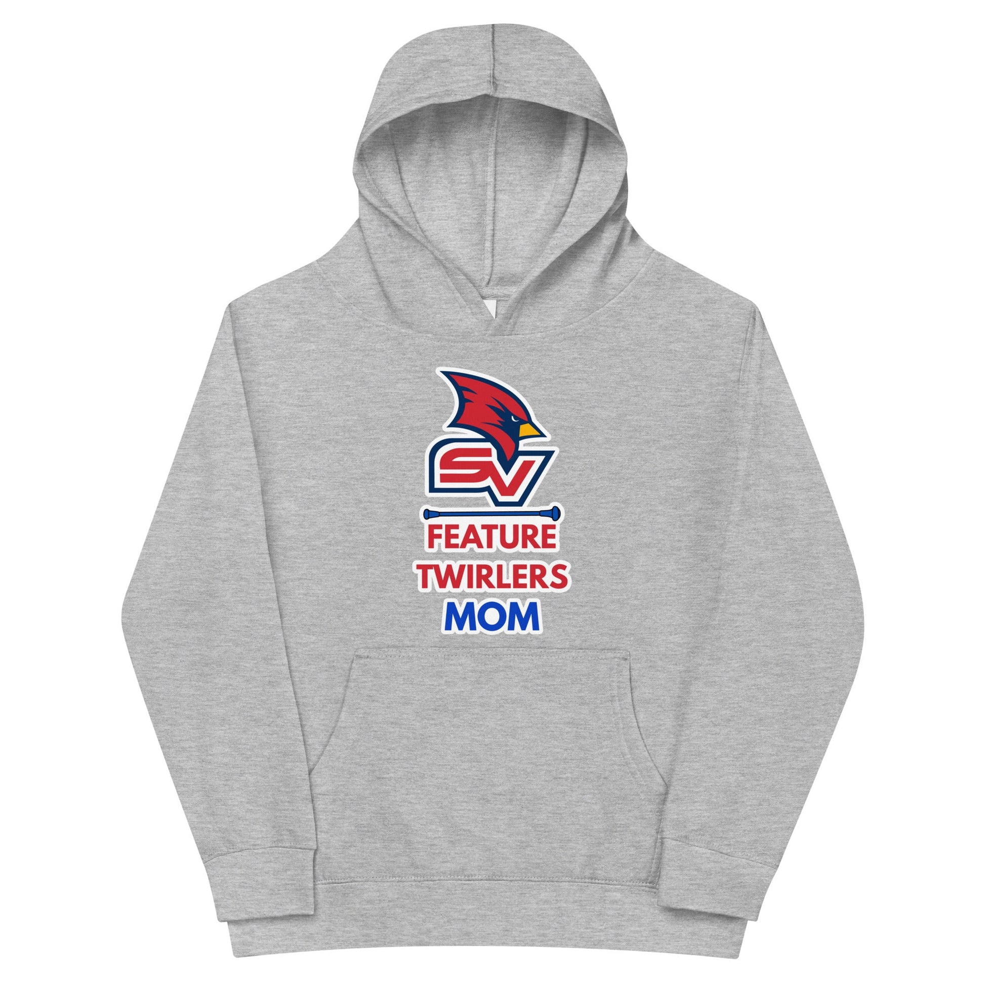 Performance | Youth Hoodie | SVSU Feature twirlers | Mom Logo