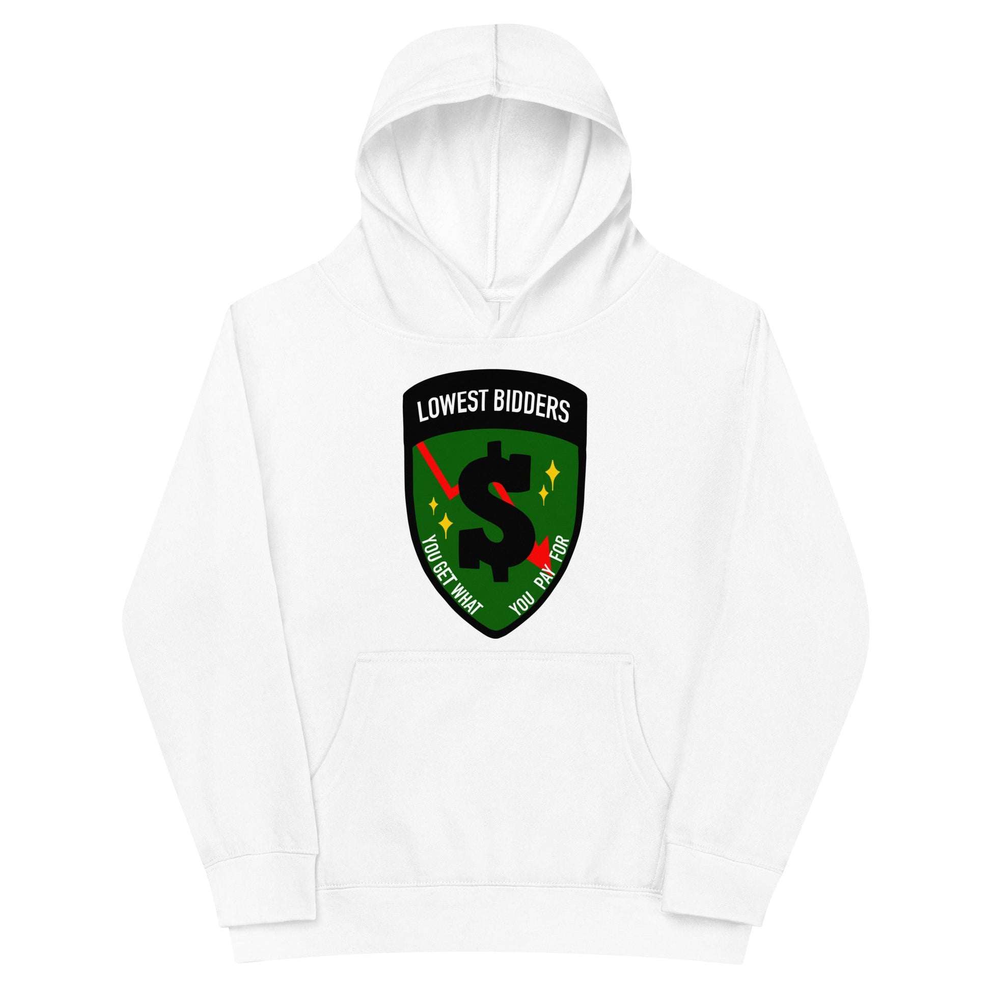 Performance | Youth Hoodie | The Lowest Bidders | Emblem Logo