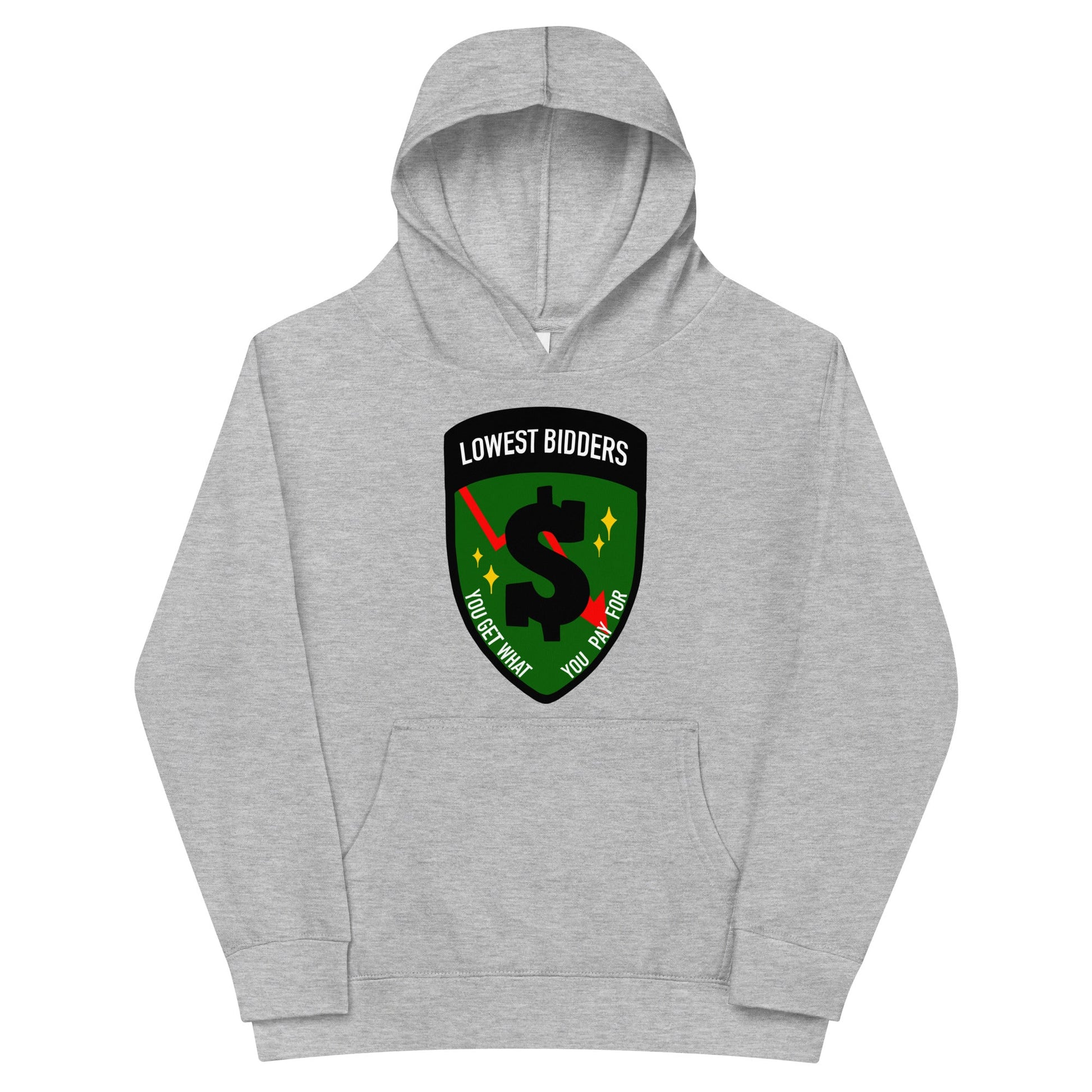 Performance | Youth Hoodie | The Lowest Bidders | Emblem Logo
