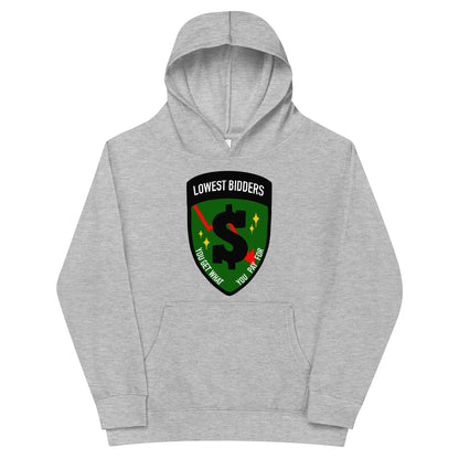 Performance | Youth Hoodie | The Lowest Bidders | Emblem Logo