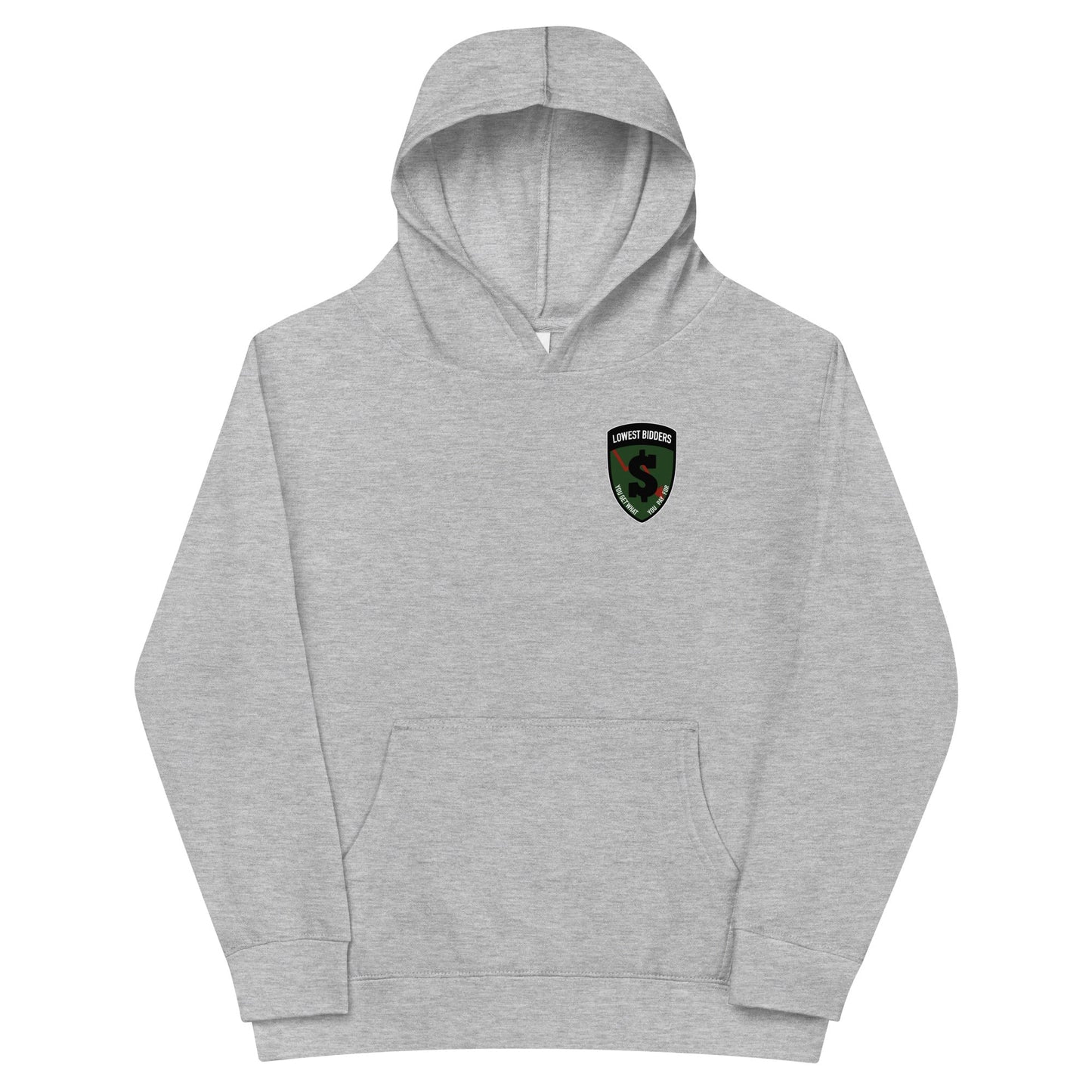 Performance | Youth Hoodie | The Lowest Bidders | Shield Logo