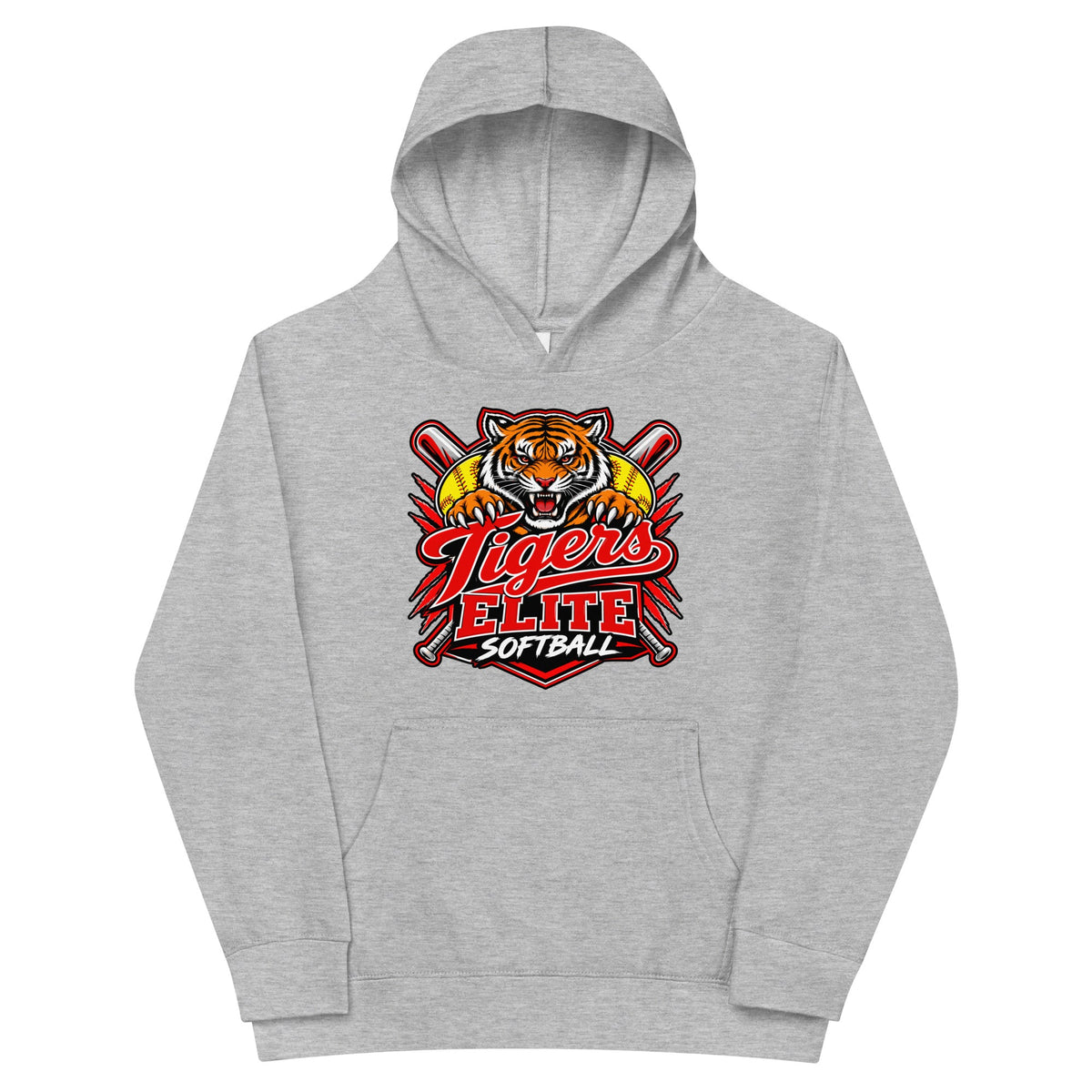 Performance | Youth Hoodie | Tigers Elite Softball | Emblem Logo