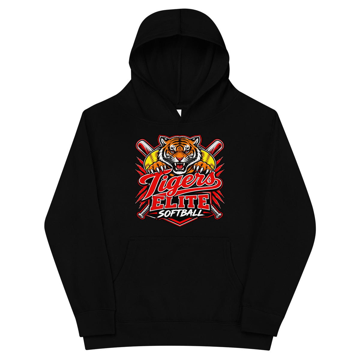 Performance | Youth Hoodie | Tigers Elite Softball | Emblem Logo