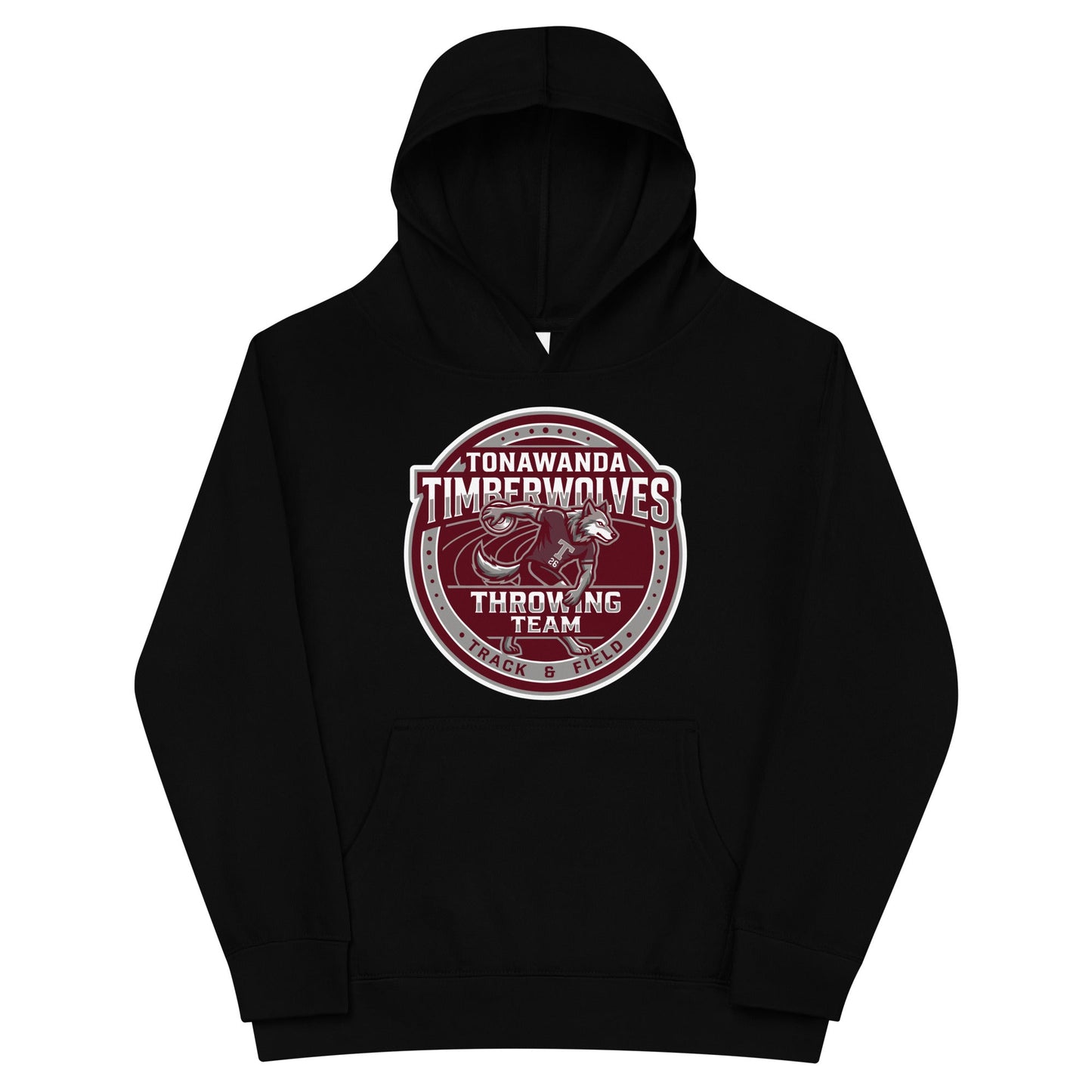 Performance | Youth Hoodie | Tonawanda High School Track and Field | Throwing Team Logo