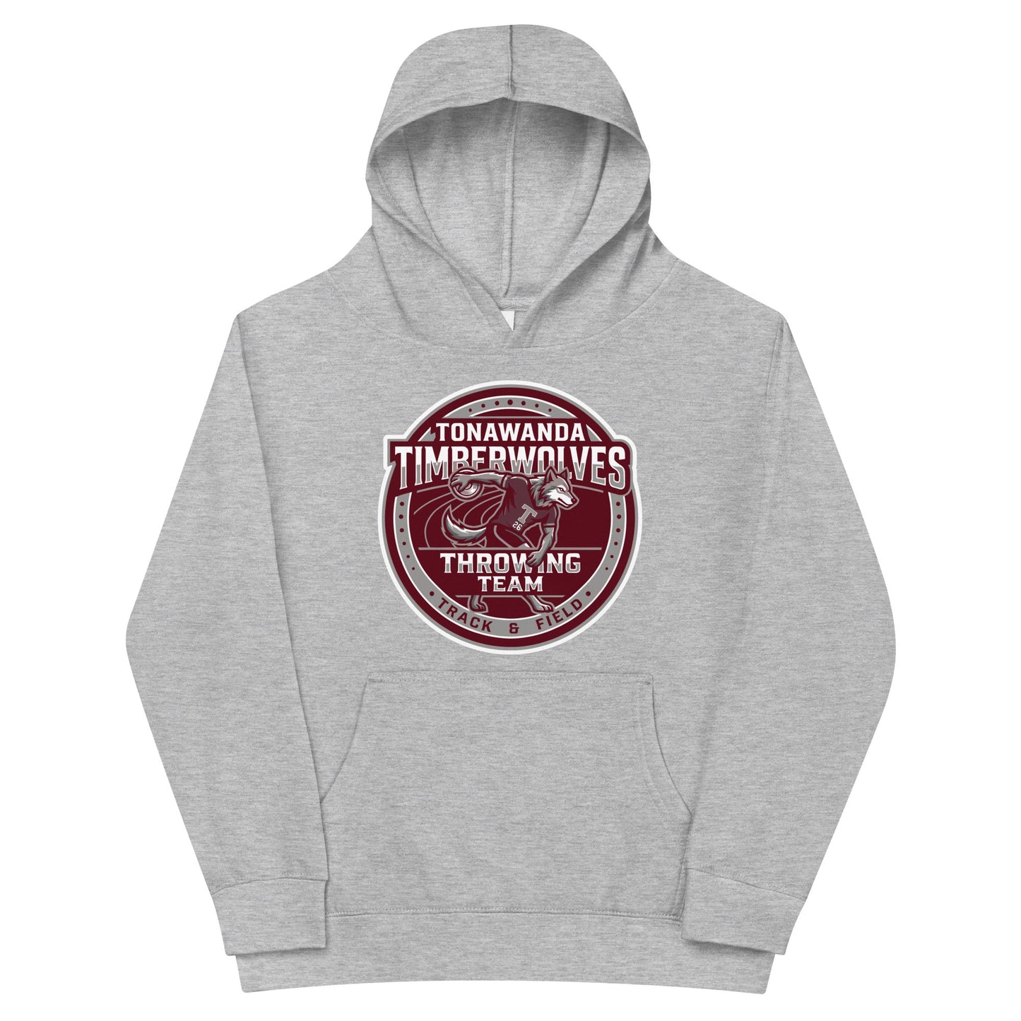 Performance | Youth Hoodie | Tonawanda High School Track and Field | Throwing Team Logo