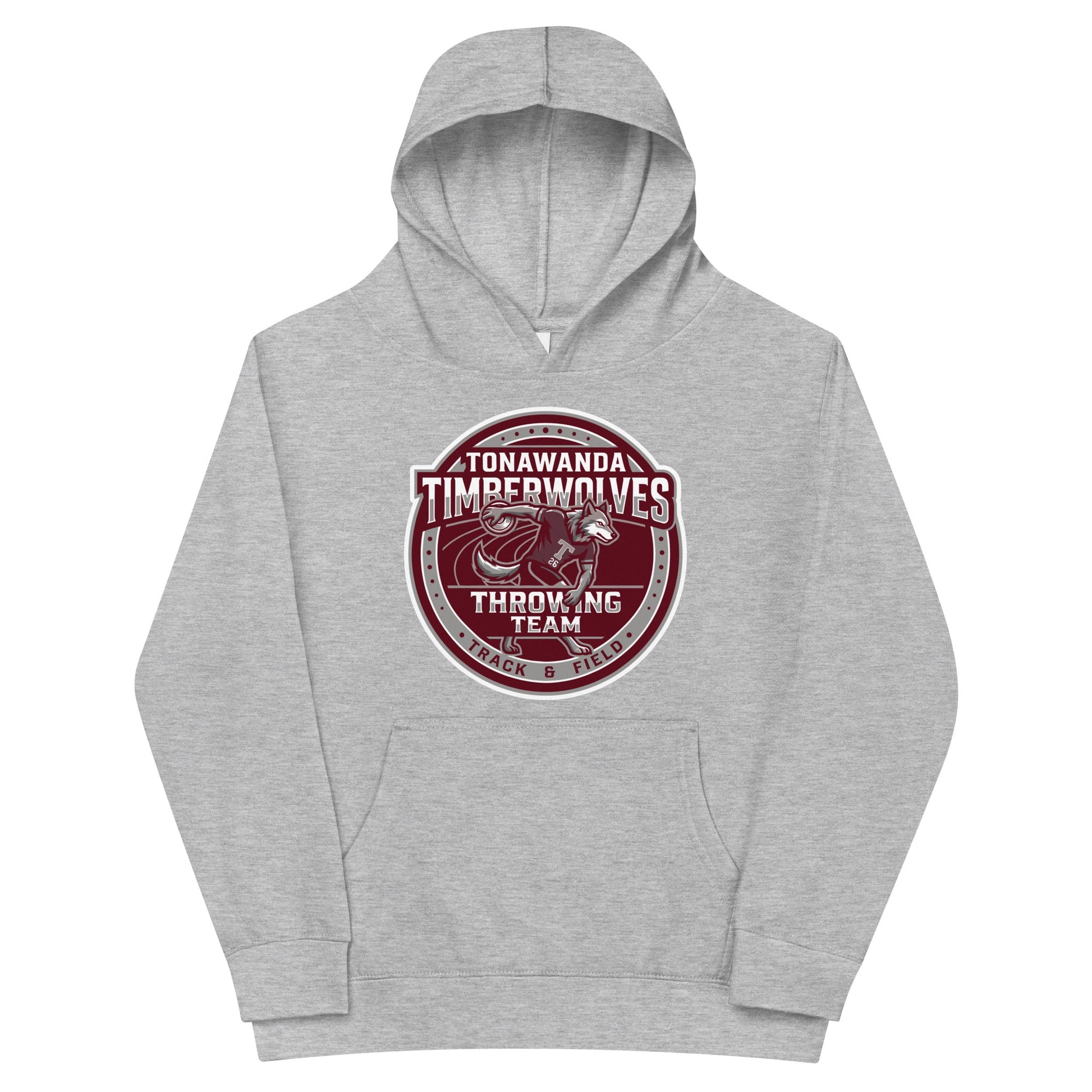 Performance | Youth Hoodie | Tonawanda High School Track and Field | Throwing Team Logo